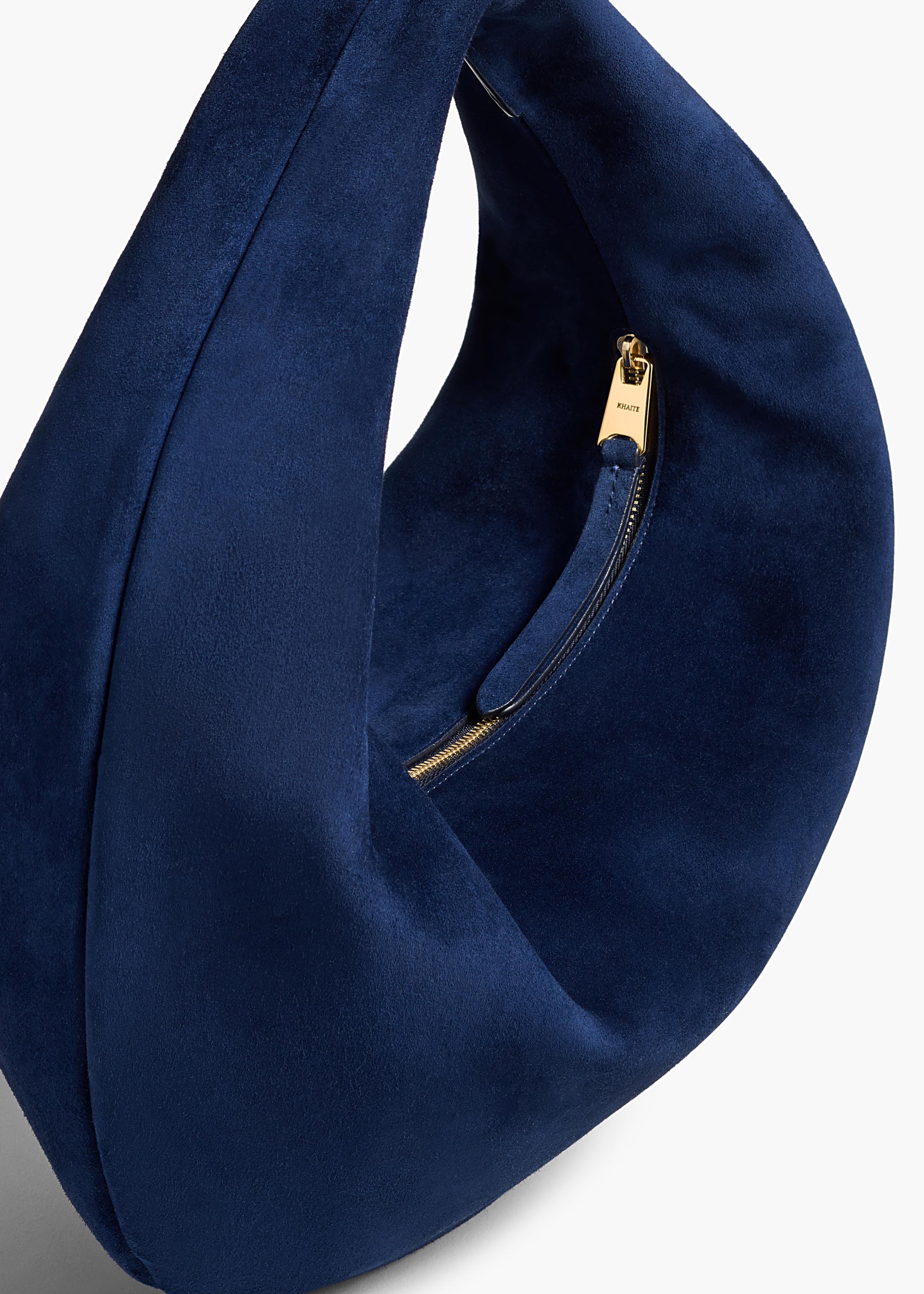Khaite - Medium Olivia Hobo in Midnight Suede - Image 3