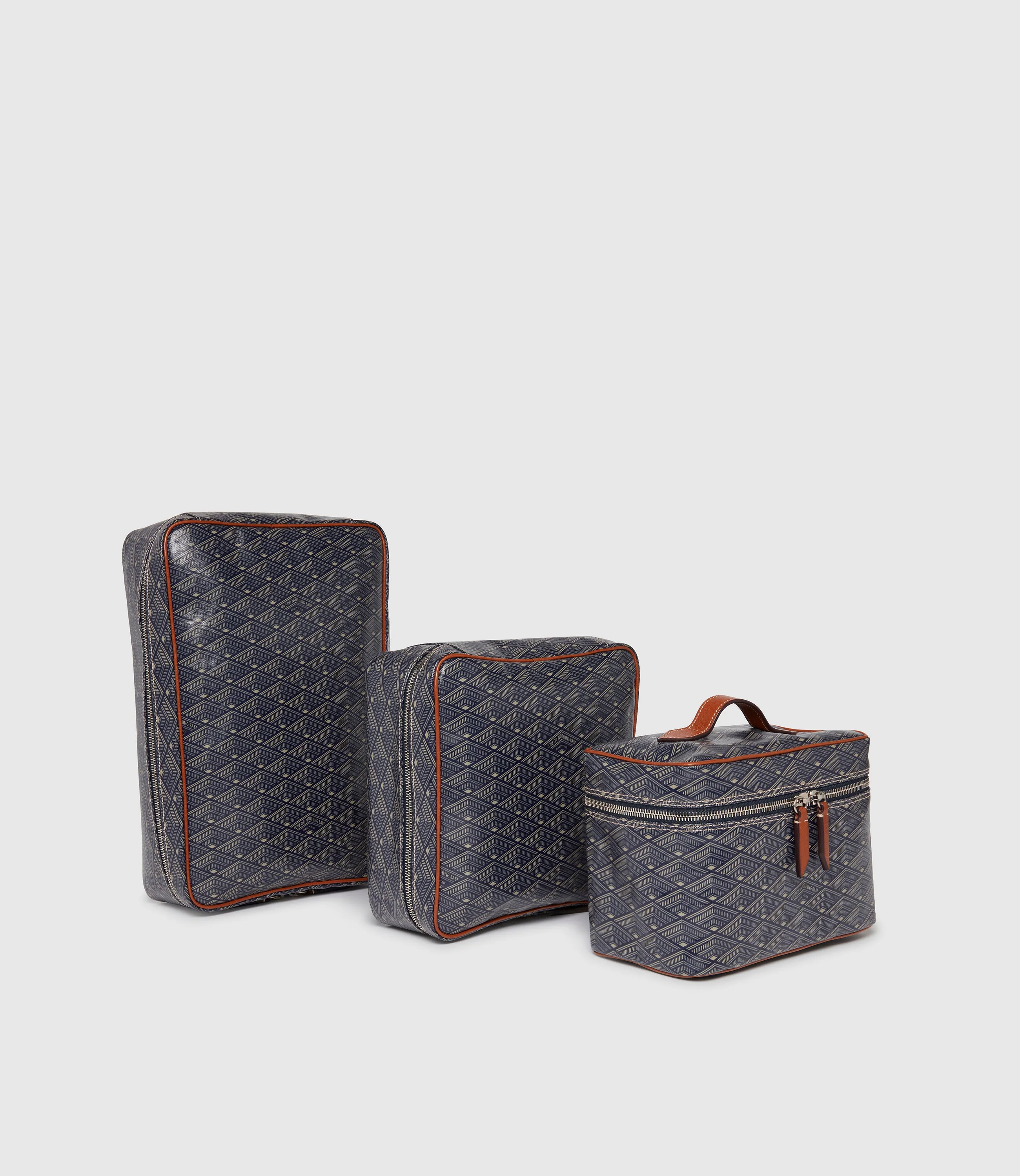 Metier - Medium Travel Organiser Signature Canvas Navy - Image 5