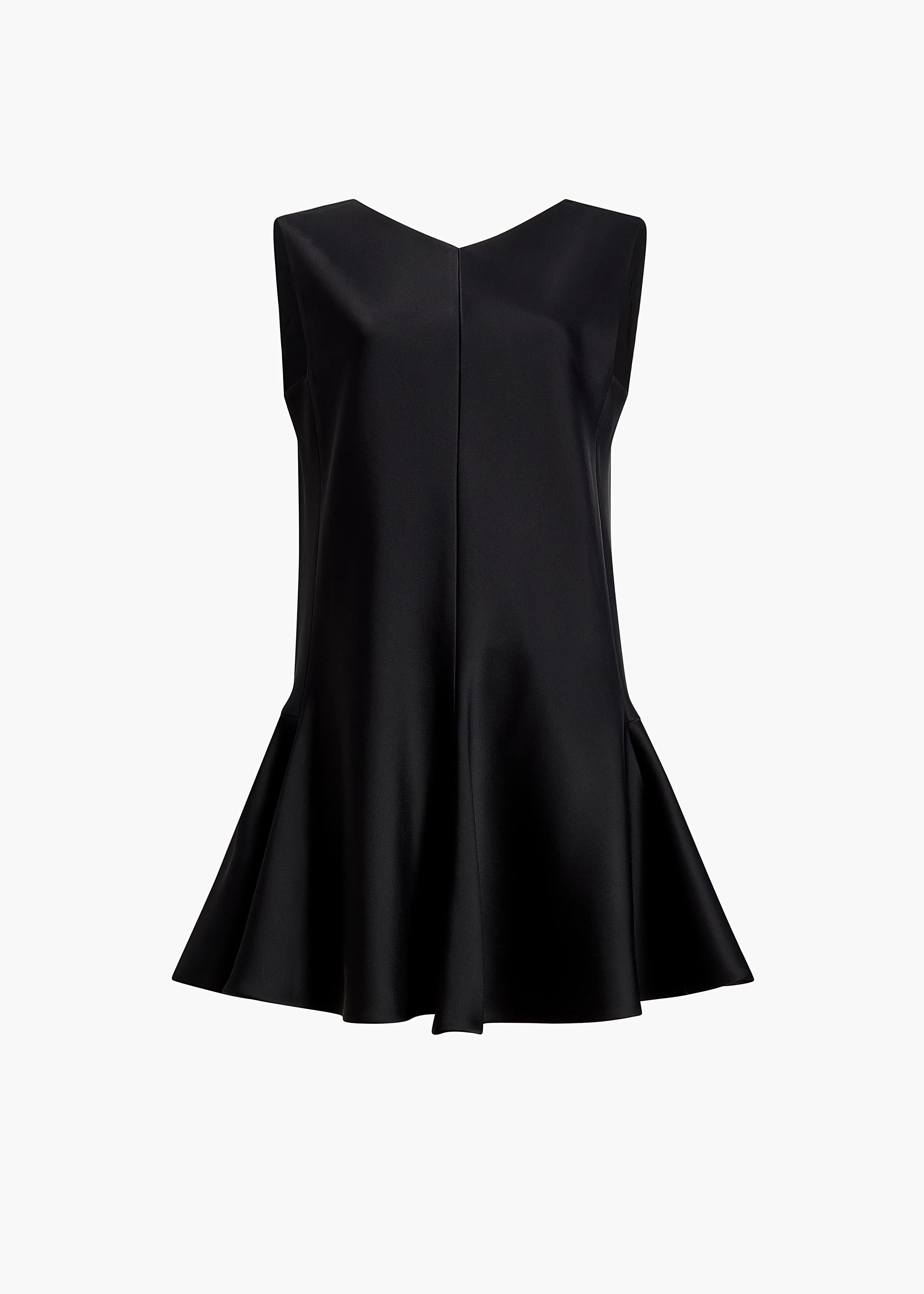 Khaite - Mel Dress in Black Satin - Image 7