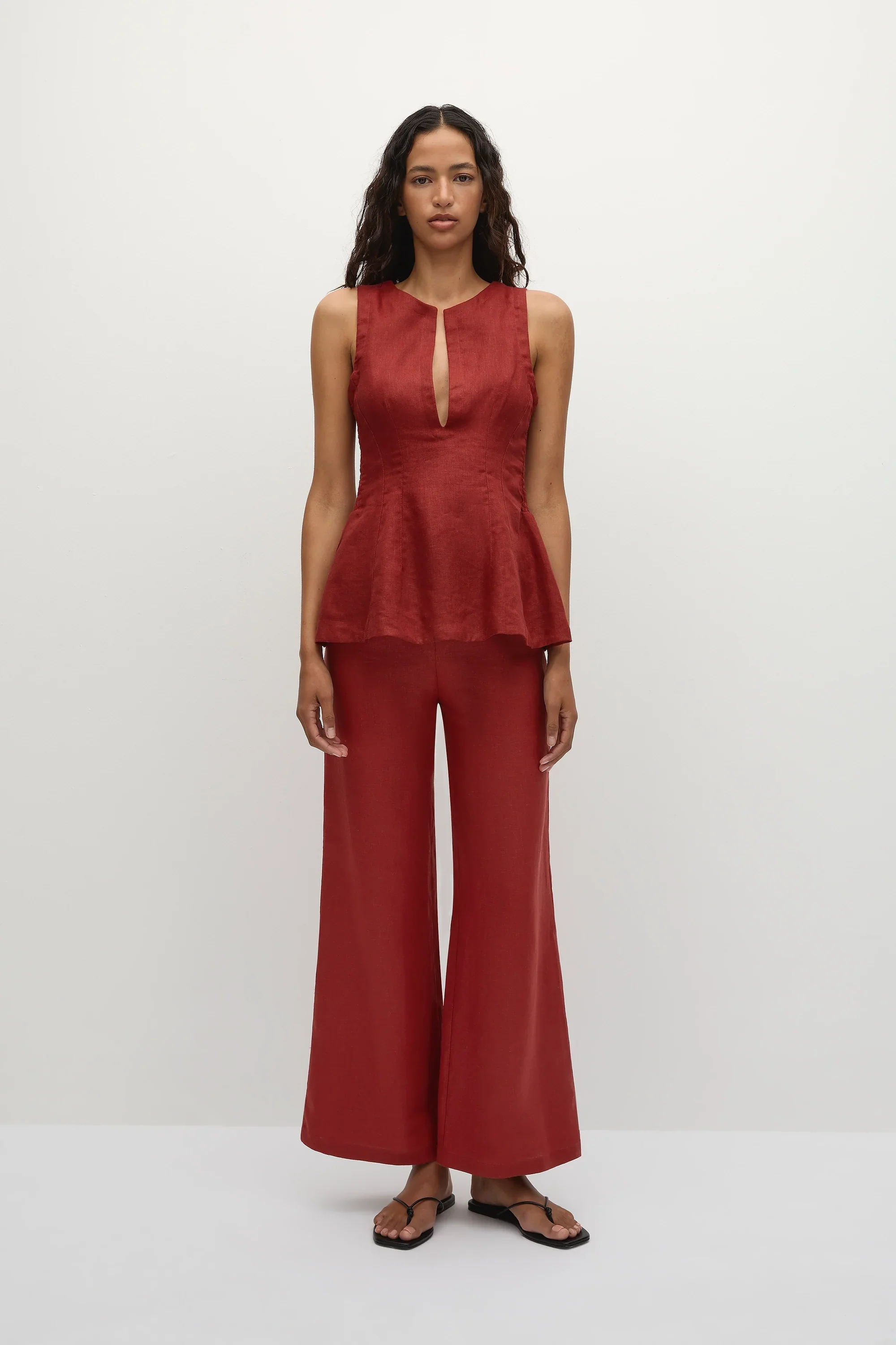 Faithfull - Melia Top Deep Red - Final Sale