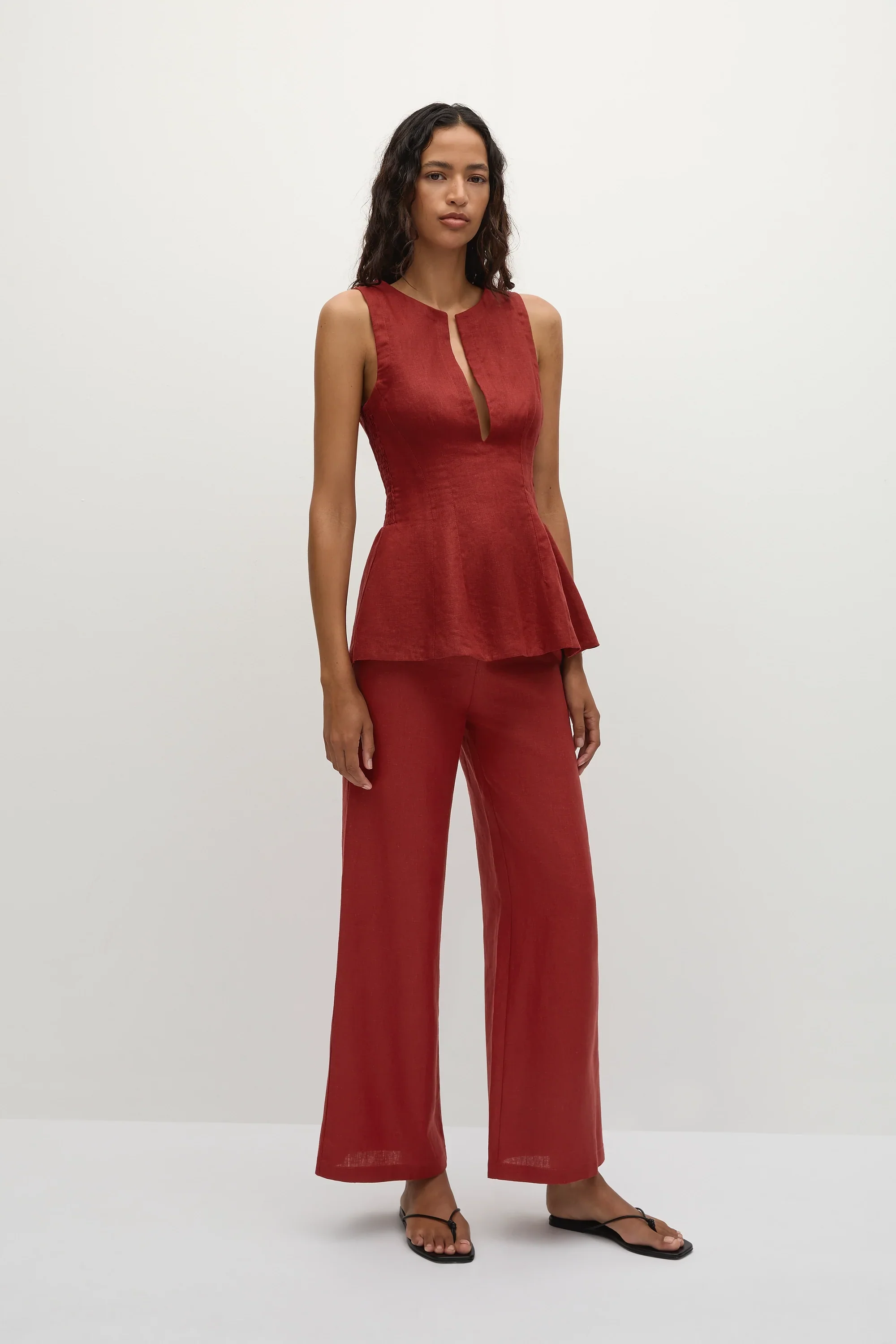 Faithfull - Melia Top Deep Red - Final Sale - Image 3