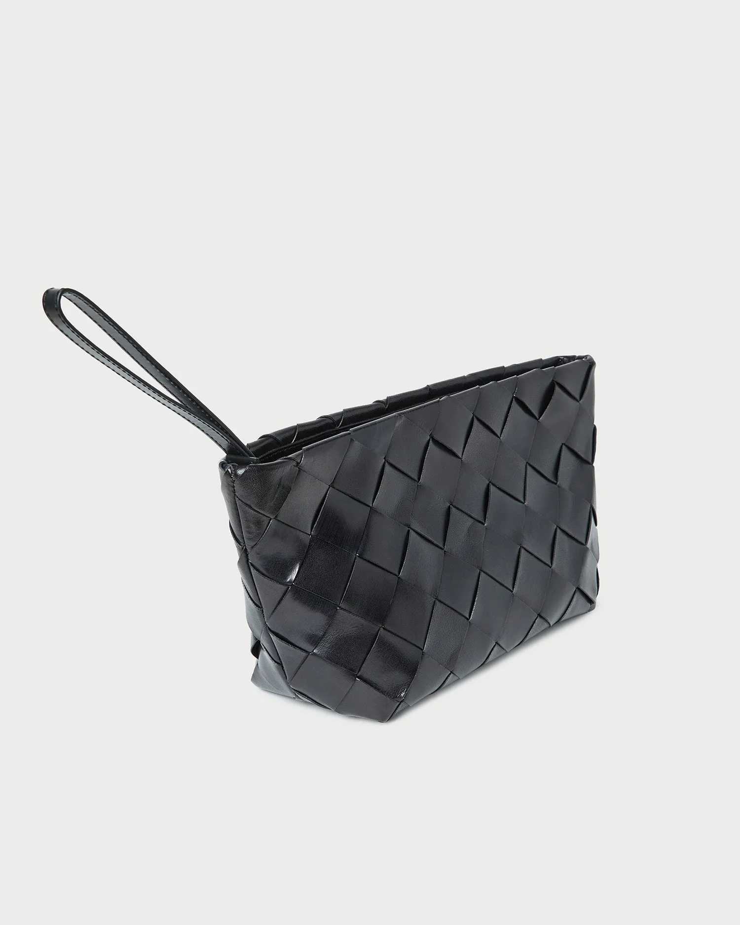 Loeffler Randall - Melina Black Woven Leather Clutch - Image 3