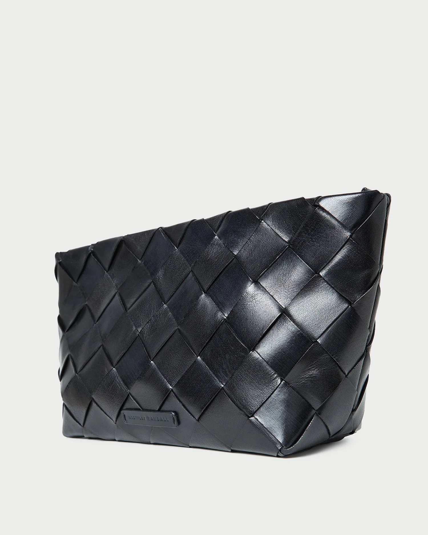 Loeffler Randall - Melina Black Woven Leather Clutch - Image 4