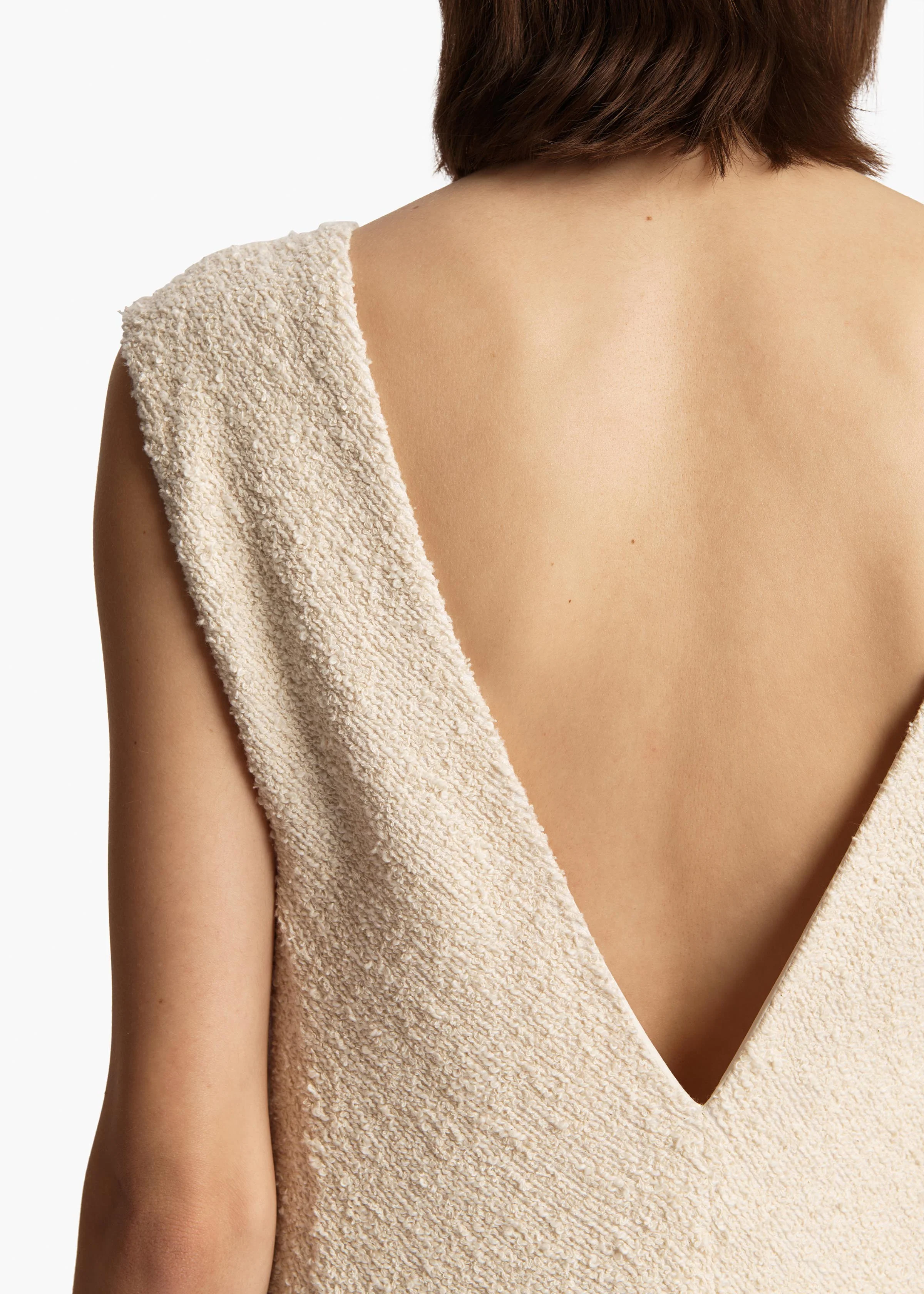 Khaite - Mellie Dress in Natural Boucle - Image 12
