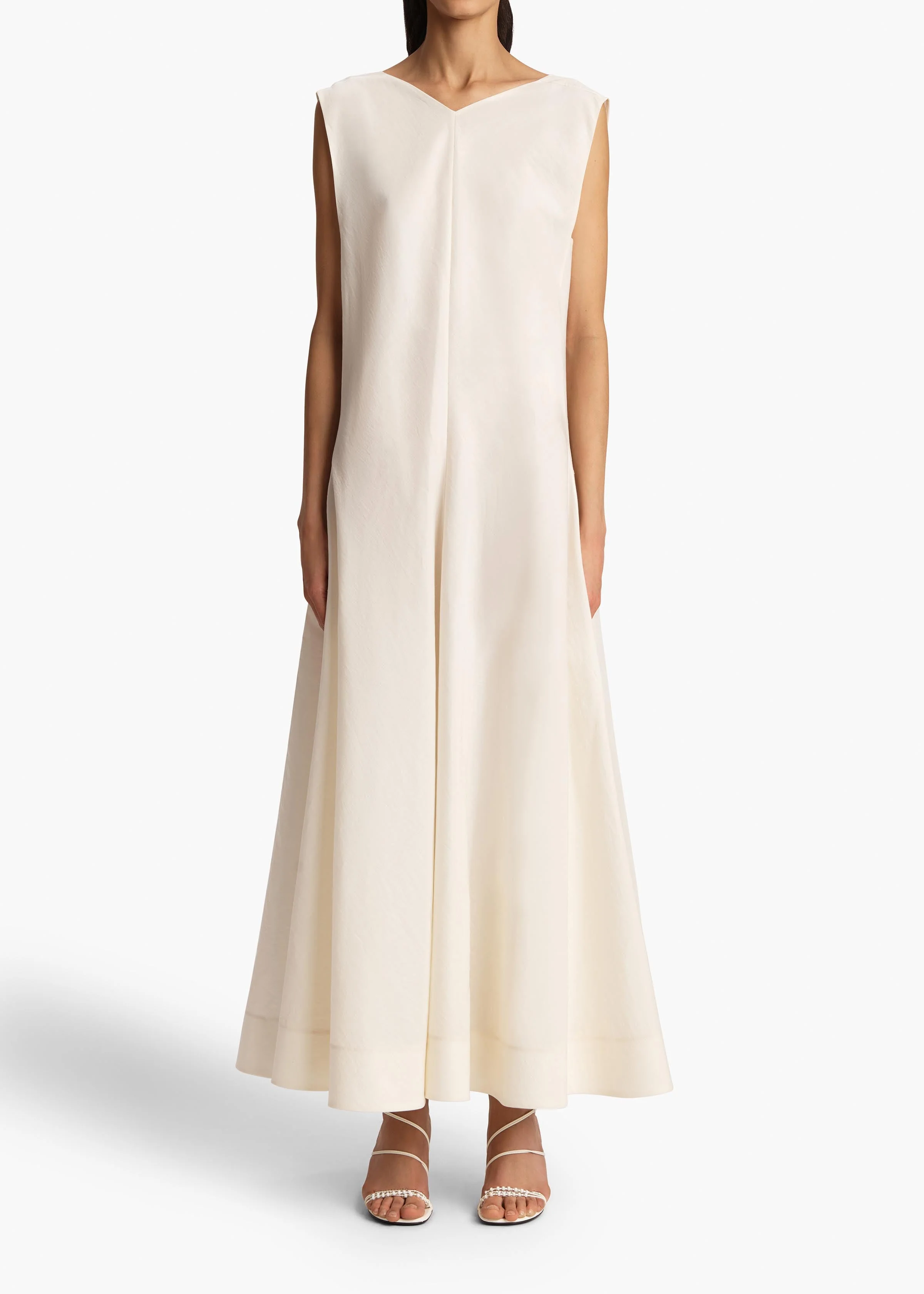 Khaite - Mellie Dress in Natural Silk Organza - Image 10