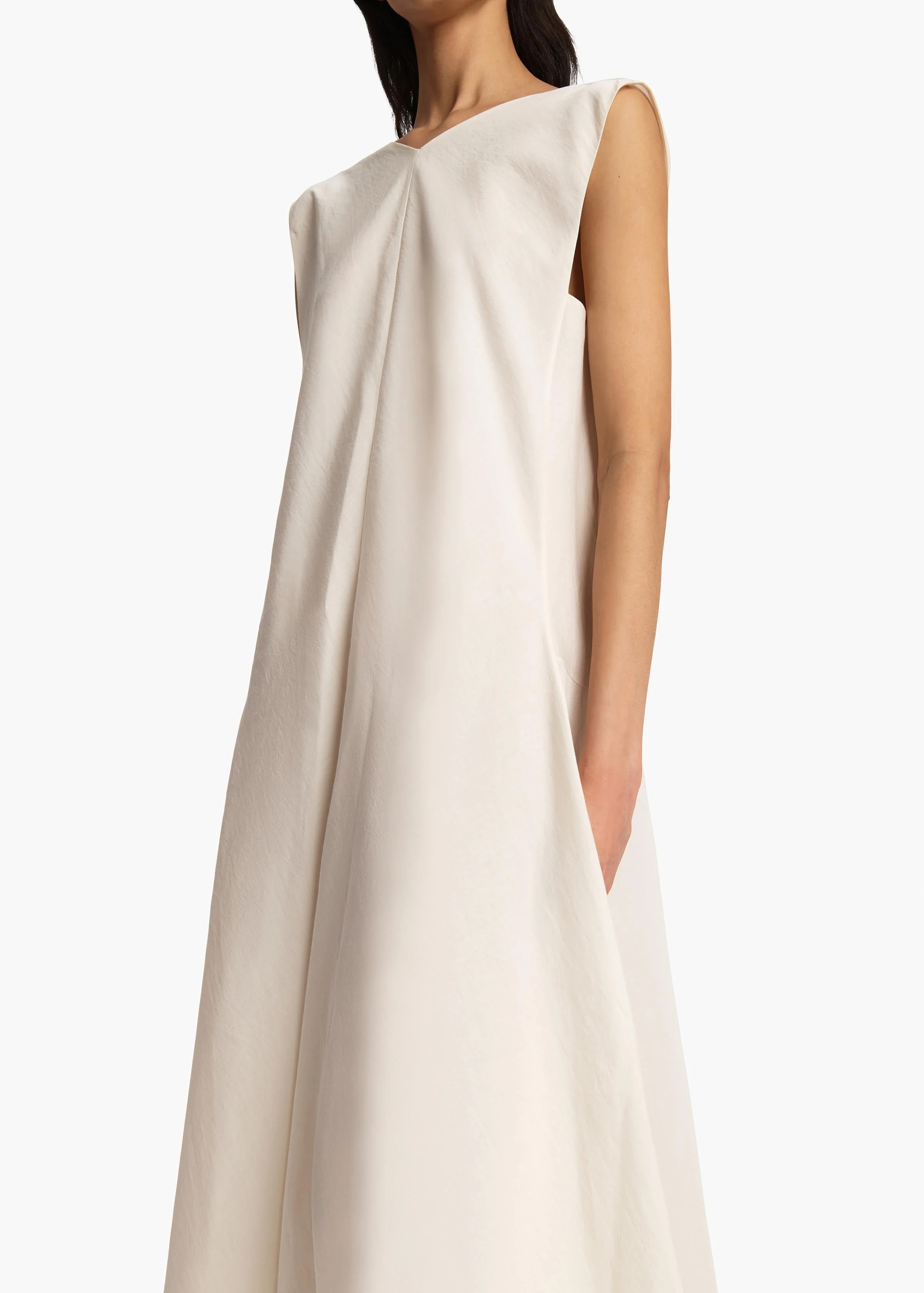 Khaite - Mellie Dress in Natural Silk Organza - Image 13
