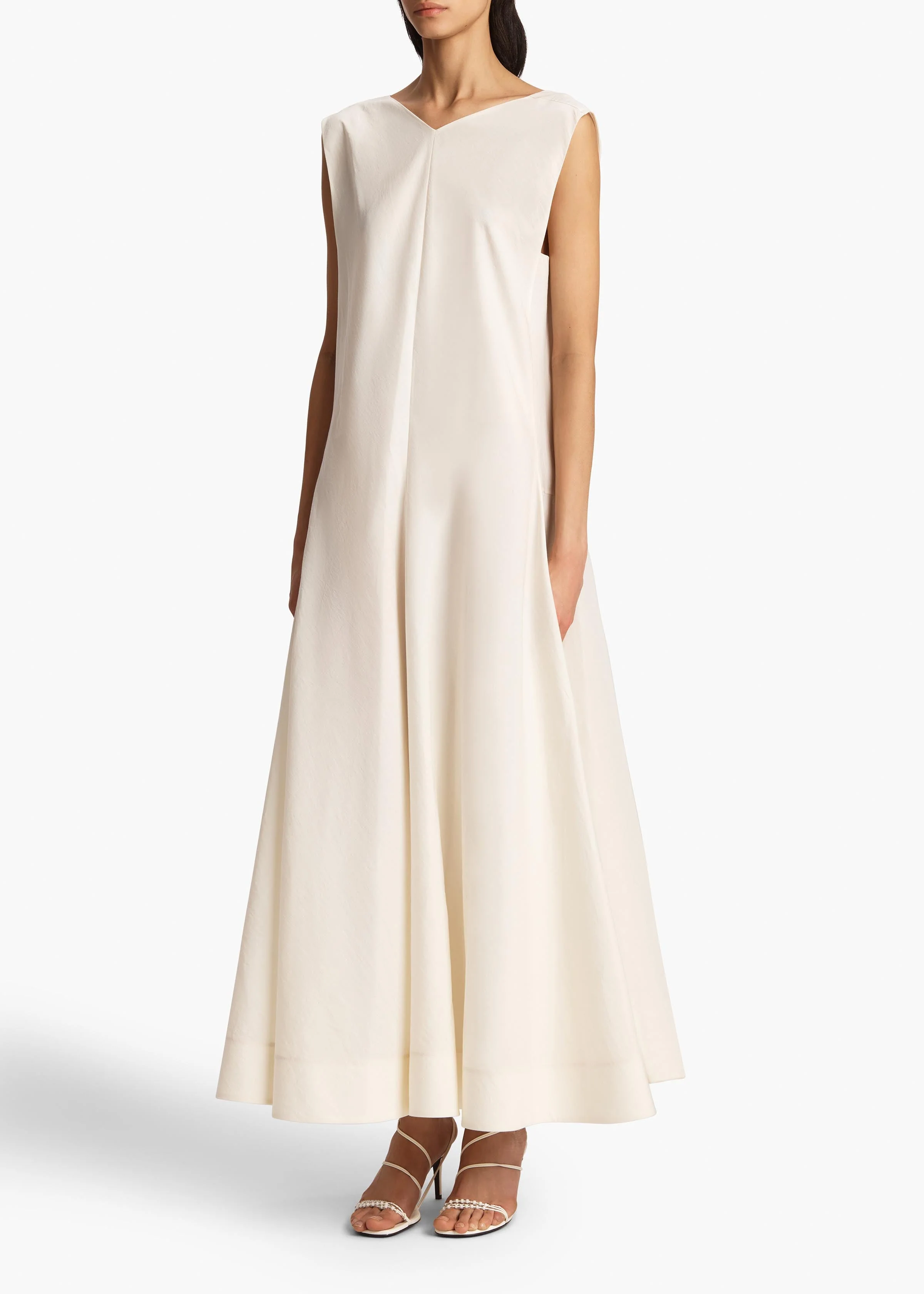 Khaite - Mellie Dress in Natural Silk Organza - Image 2