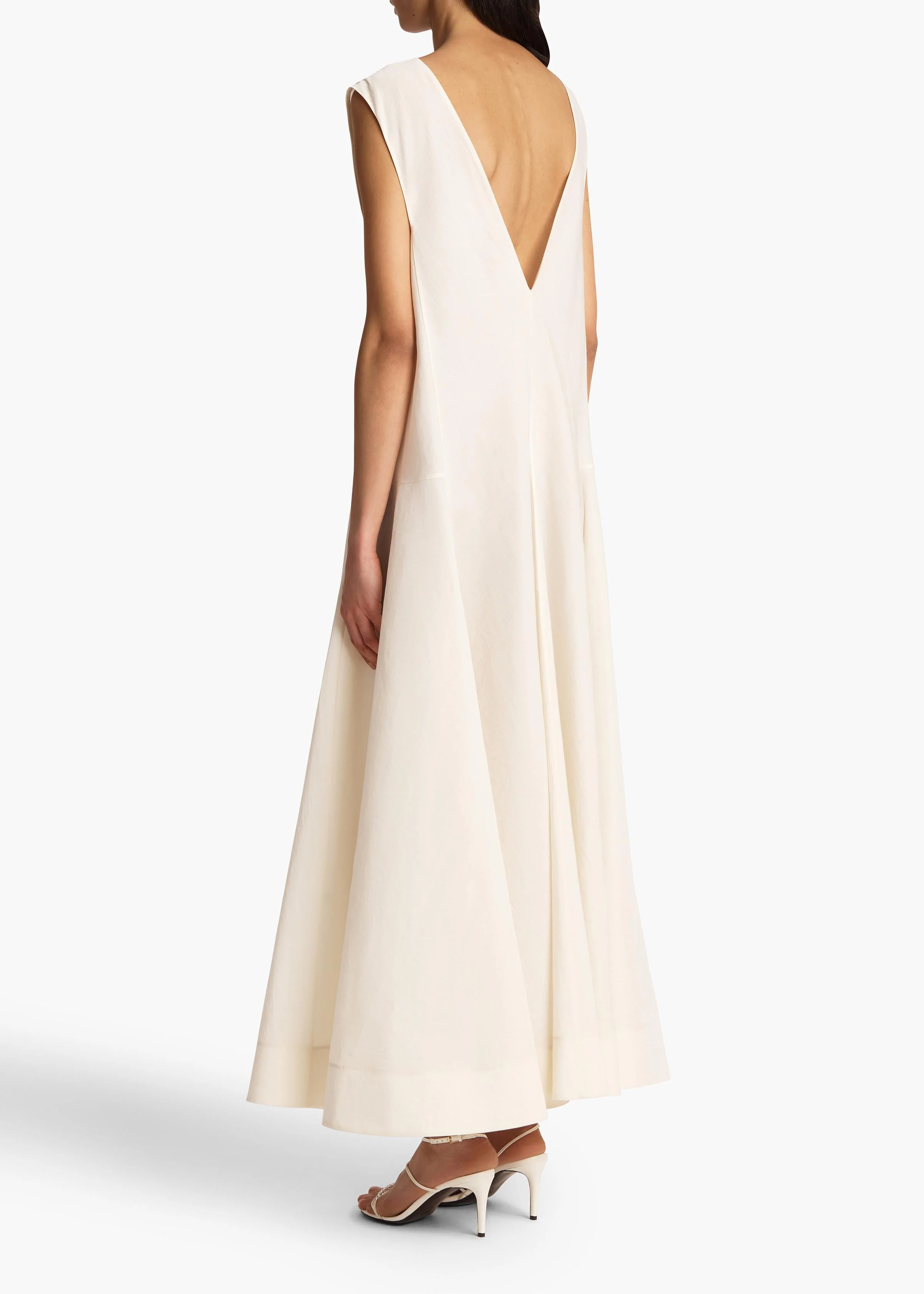Khaite - Mellie Dress in Natural Silk Organza - Image 4