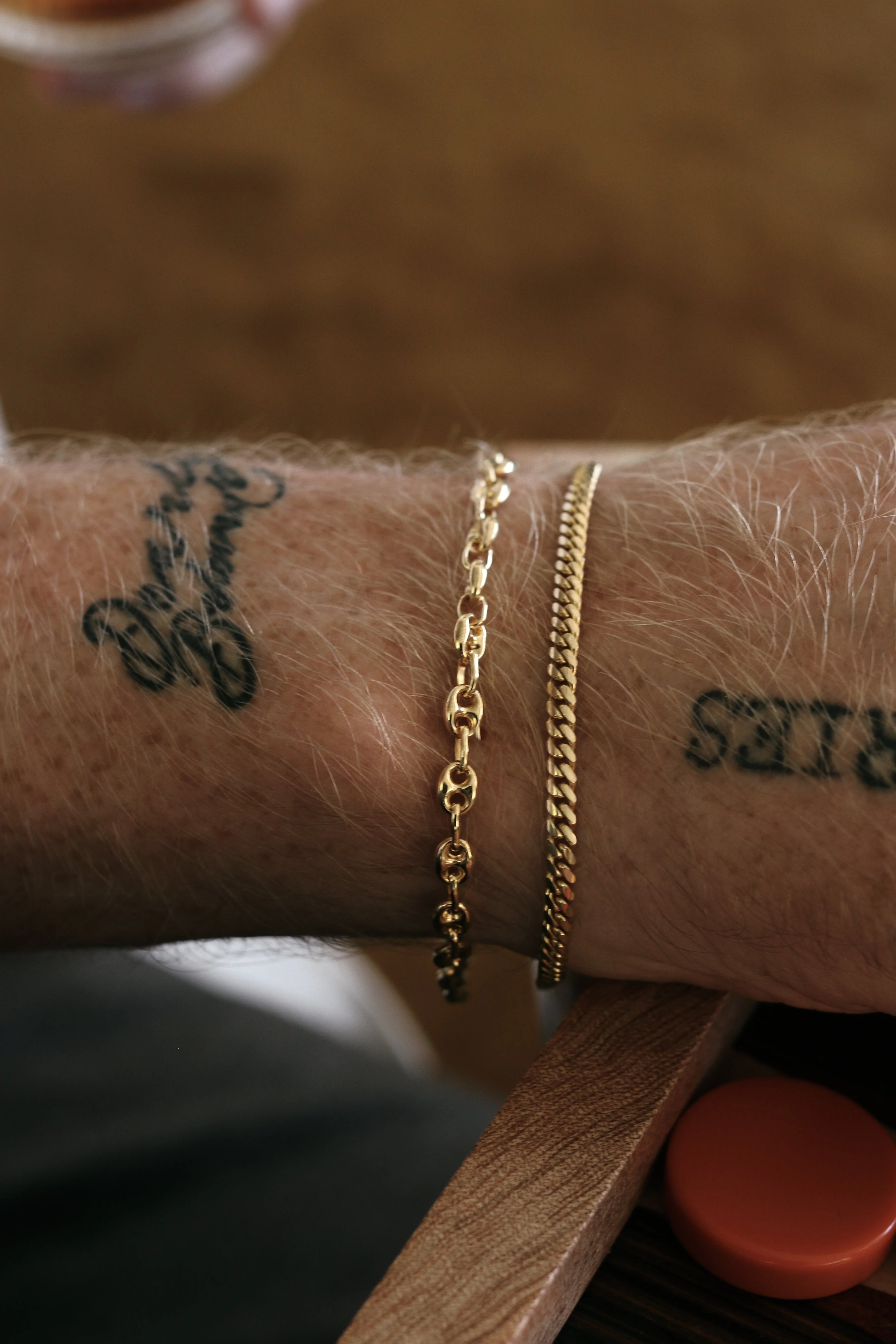 Kinn - Men's Petite Puffed Mariner Chain Bracelet - Image 3