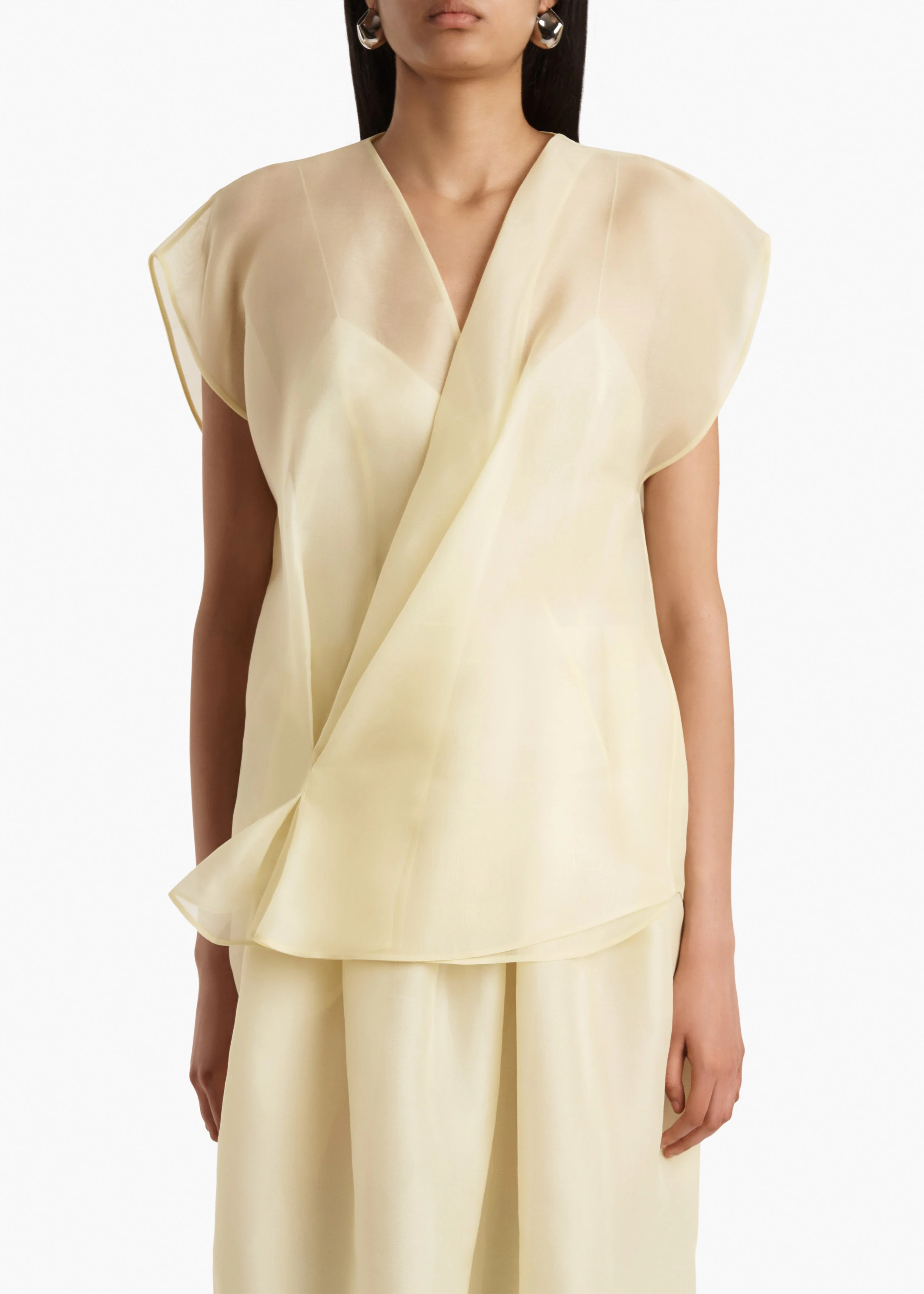 Khaite - Mer Top in Pale Yellow - Image 10