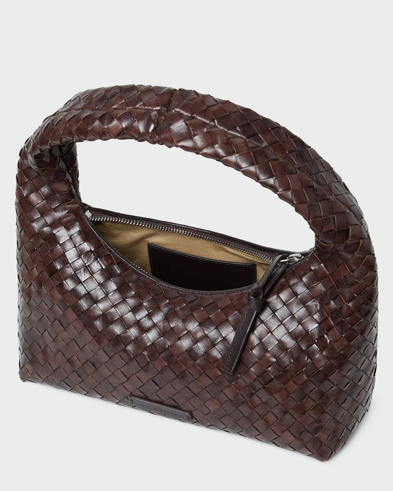 Loeffler Randall - Mercer Chocolate Woven Shoulder Bag - Image 4