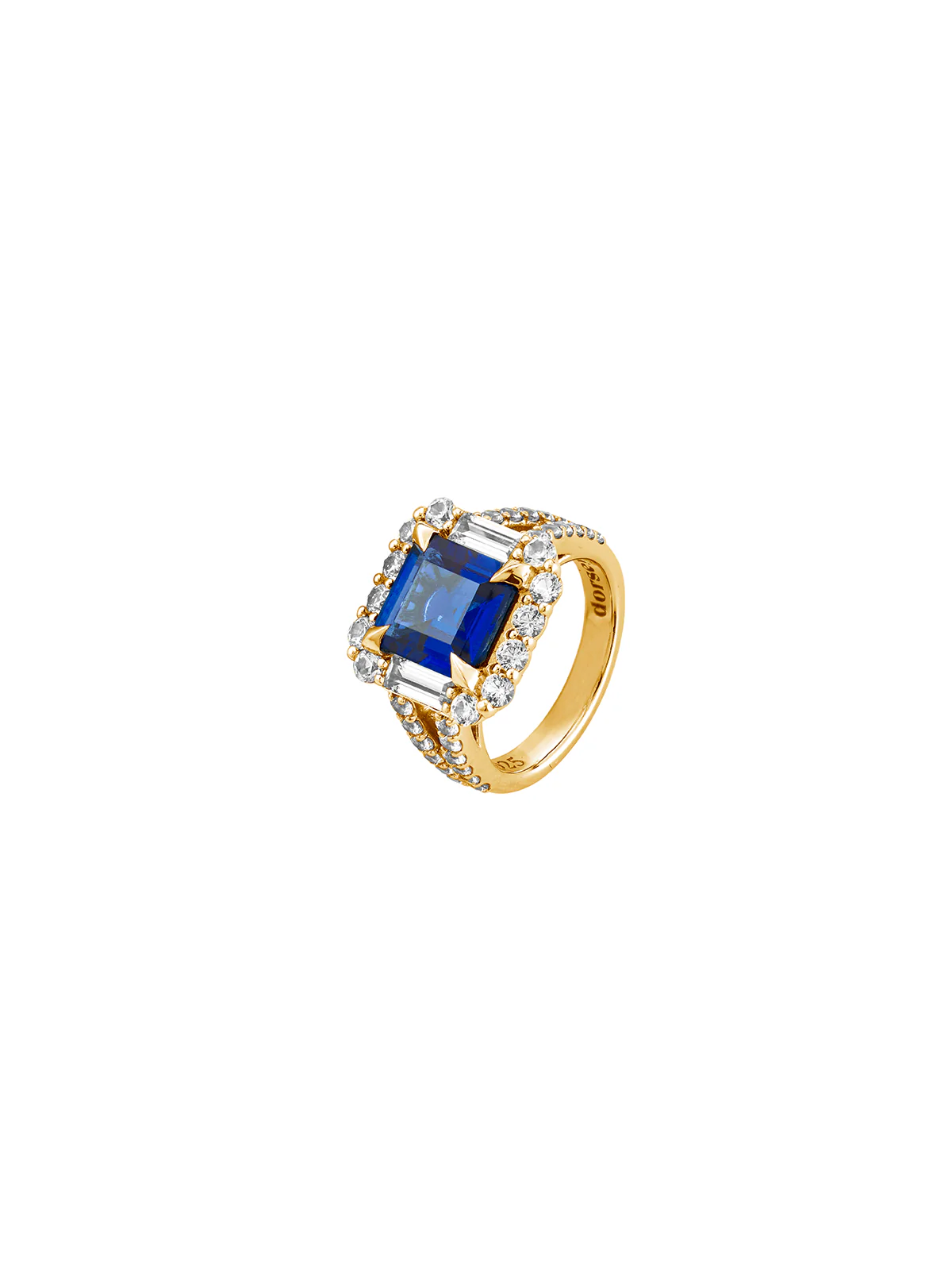 Dorsey - MERCER, LAB BLUE SAPPHIRE RING, GOLD - Image 2