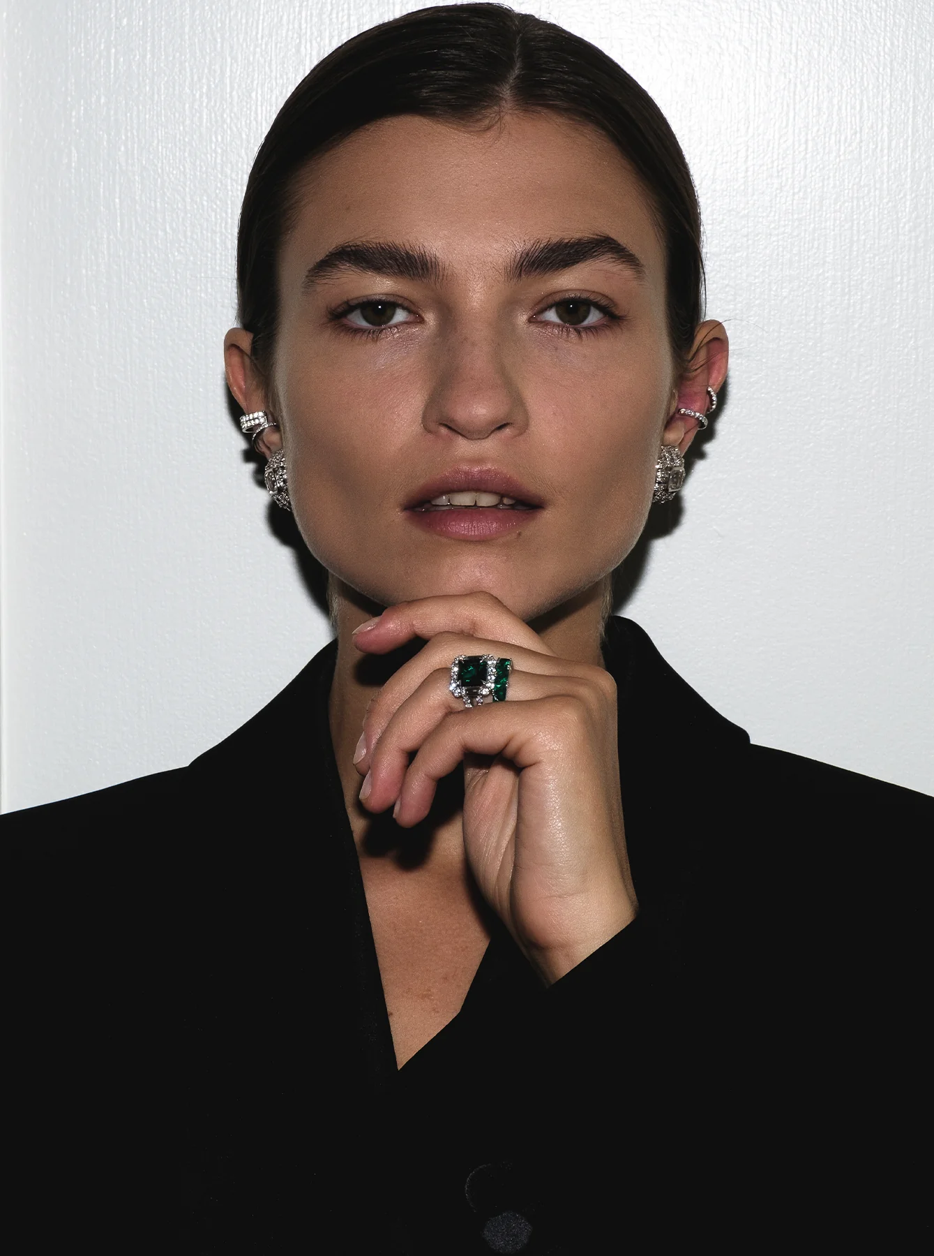 Dorsey - MERCER, LAB EMERALD RING, GOLD - Image 3