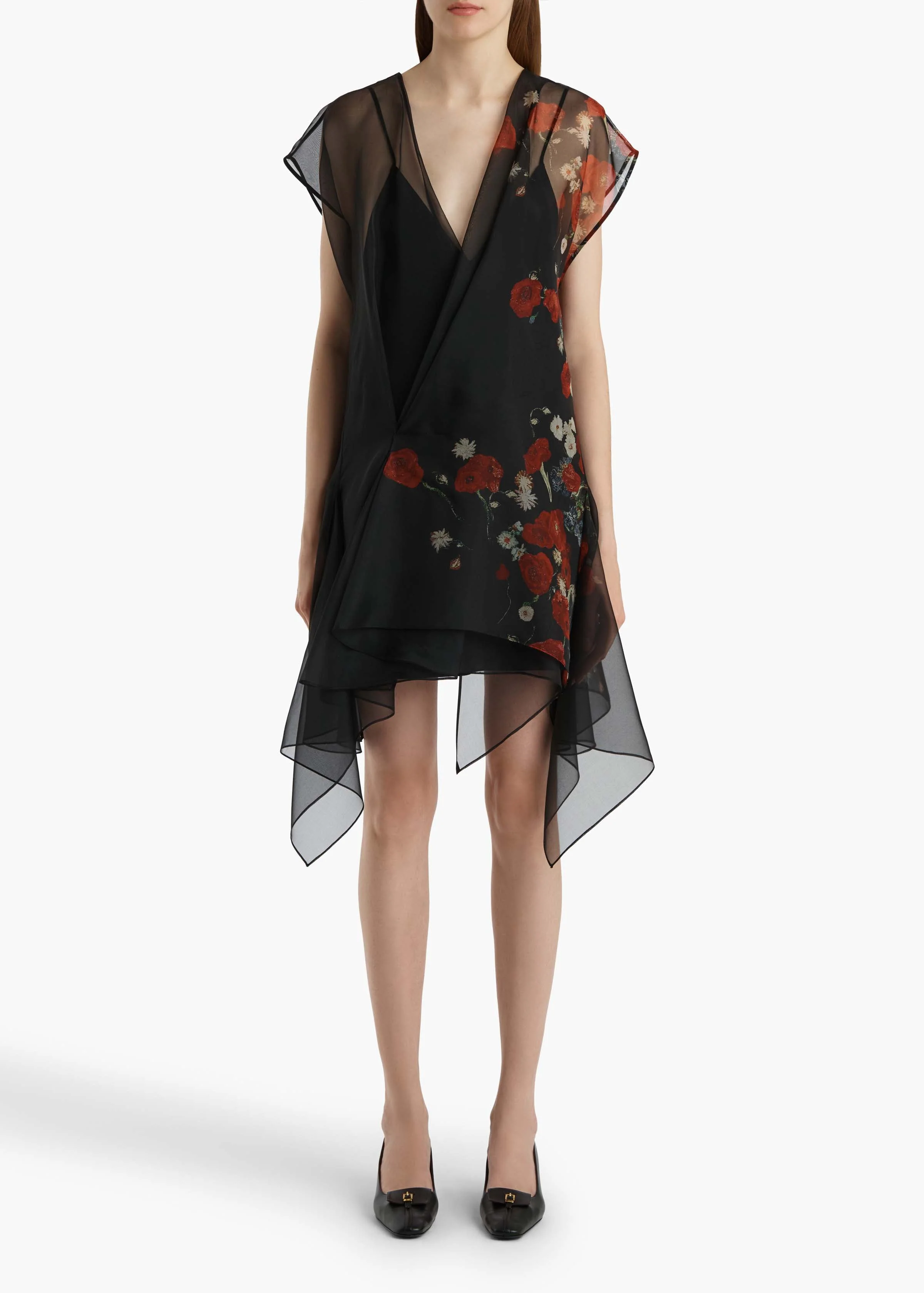 Khaite - Merith Dress in Black and Red - Image 10