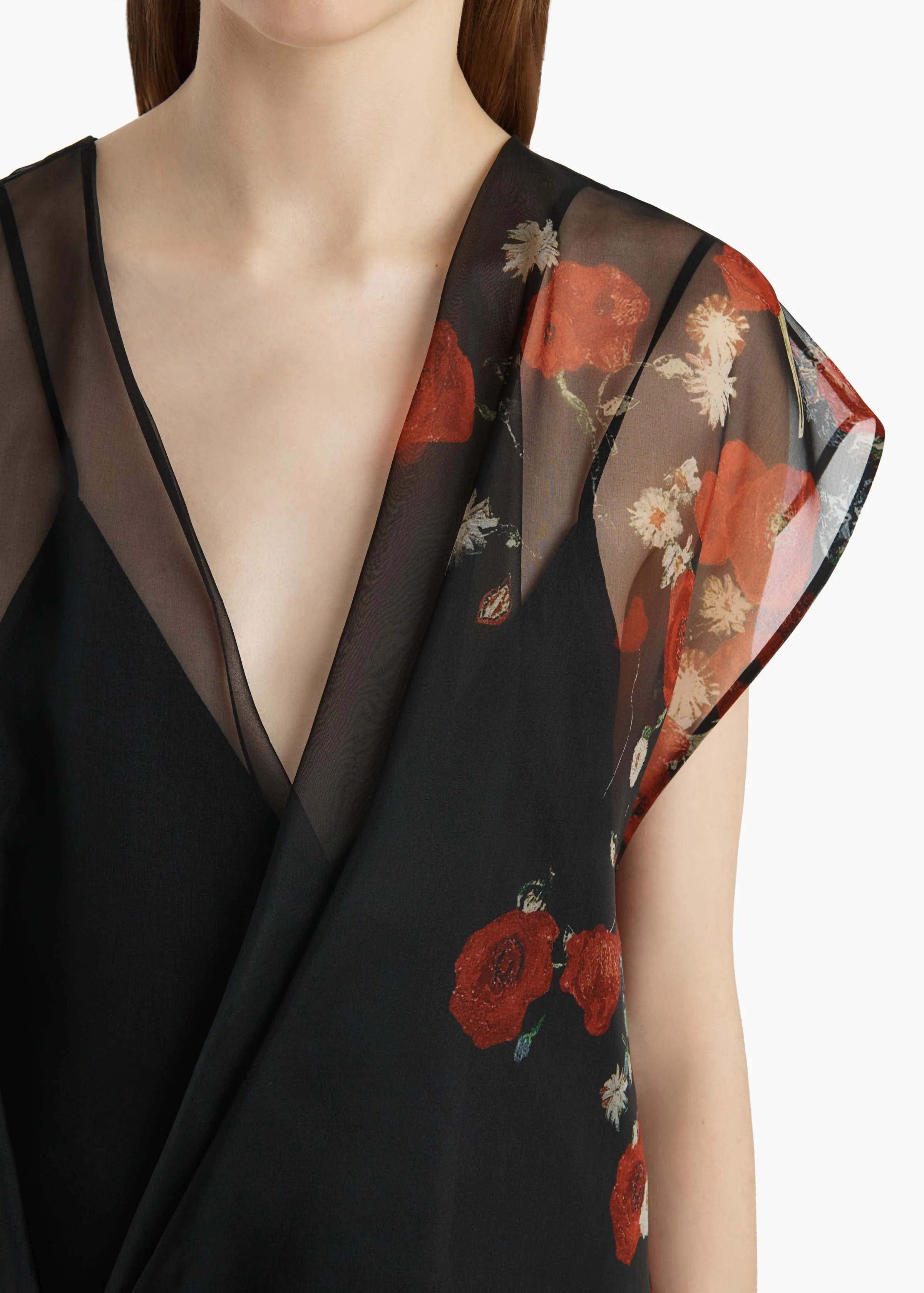 Khaite - Merith Dress in Black and Red - Image 3
