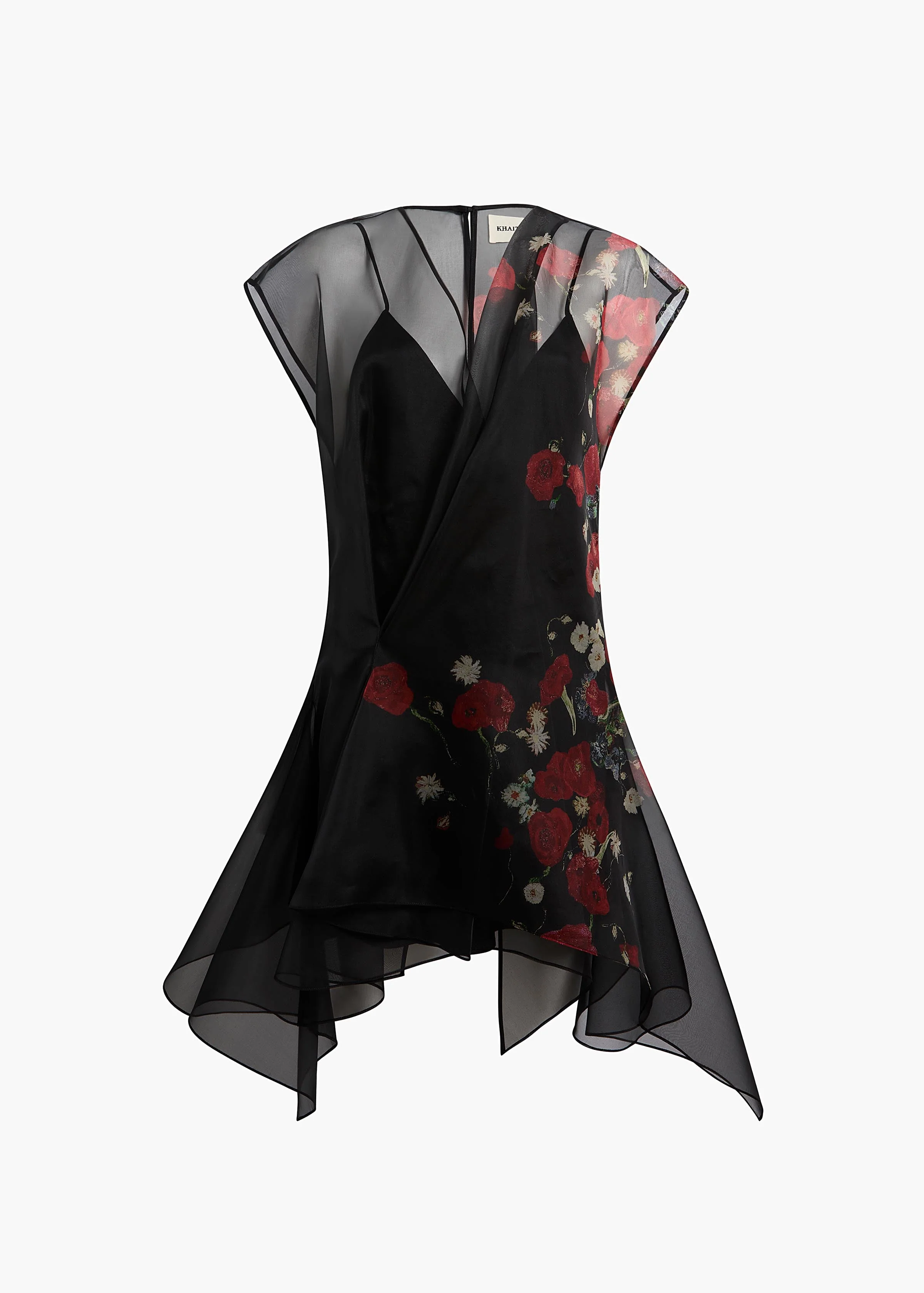 Khaite - Merith Dress in Black and Red - Image 8
