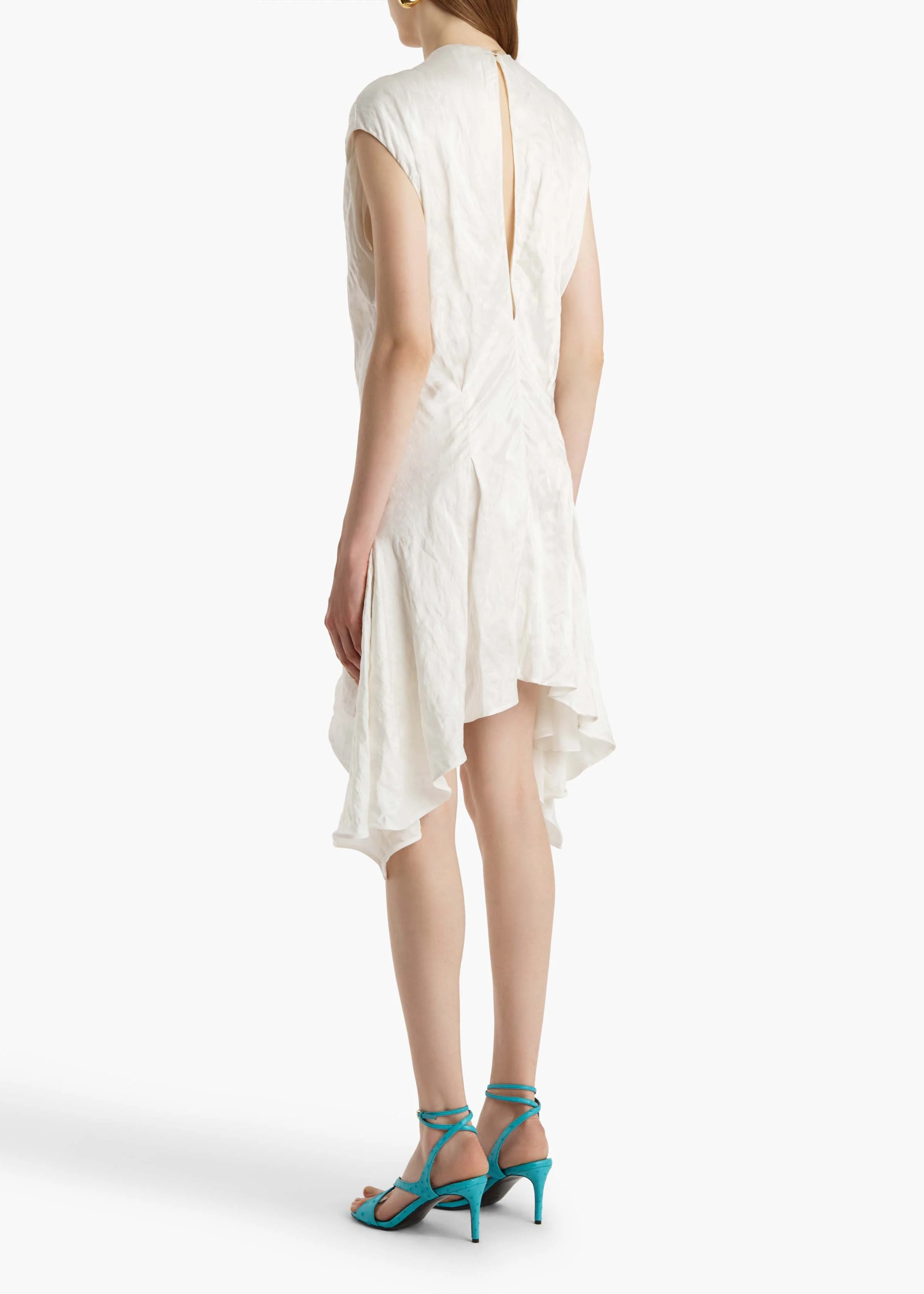 Khaite - Merith Dress in Chalk - Image 11