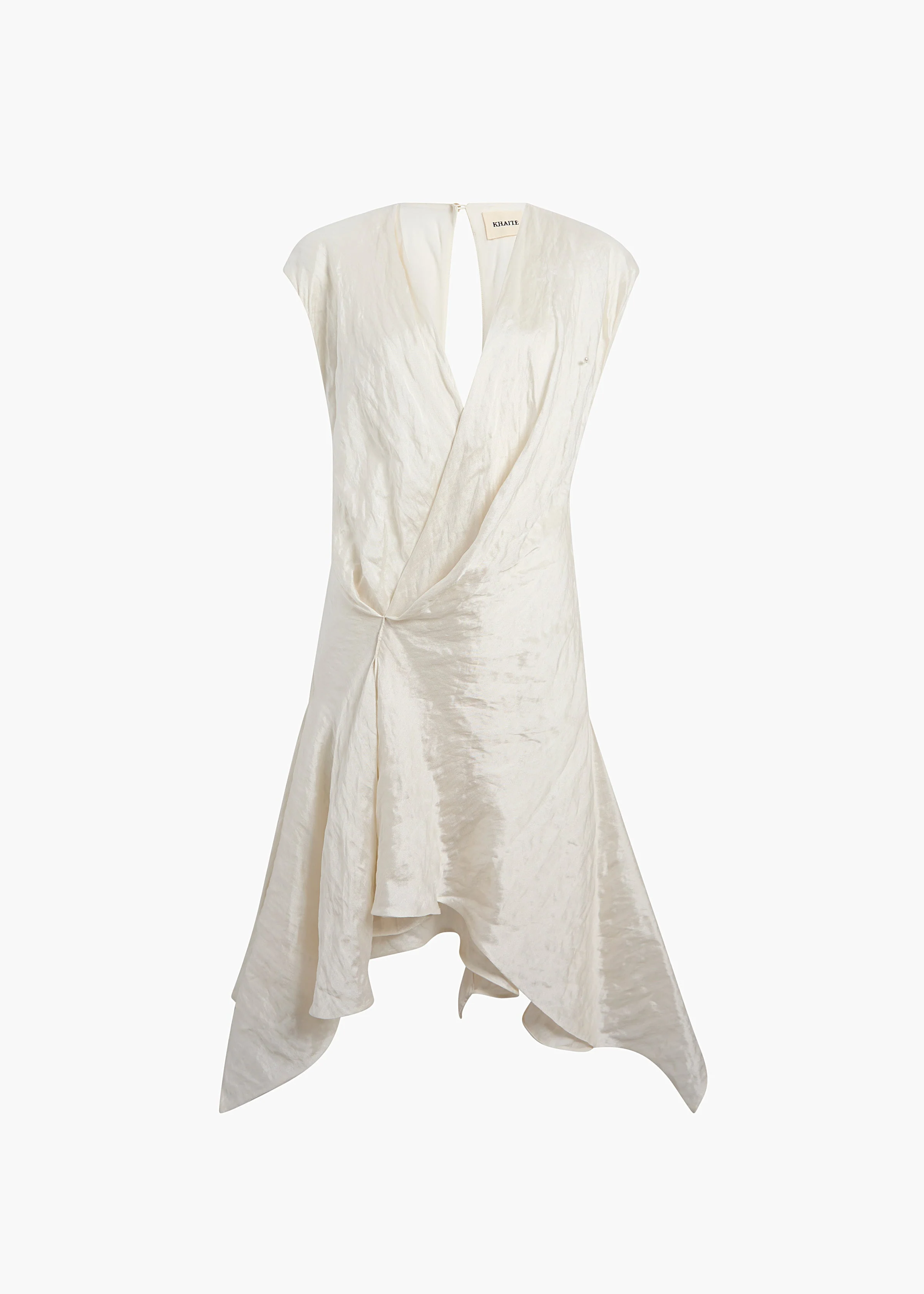Khaite - Merith Dress in Chalk - Image 8