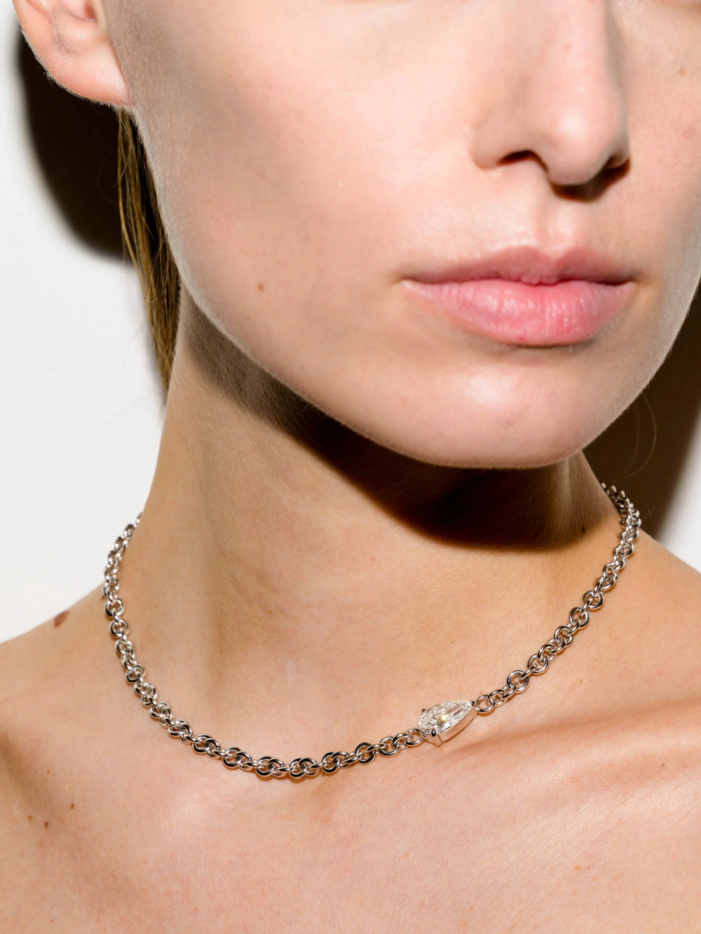 Dorsey - MERRICK PEAR - CUT CHAIN NECKLACE IN LAB DIAMOND - Image 3
