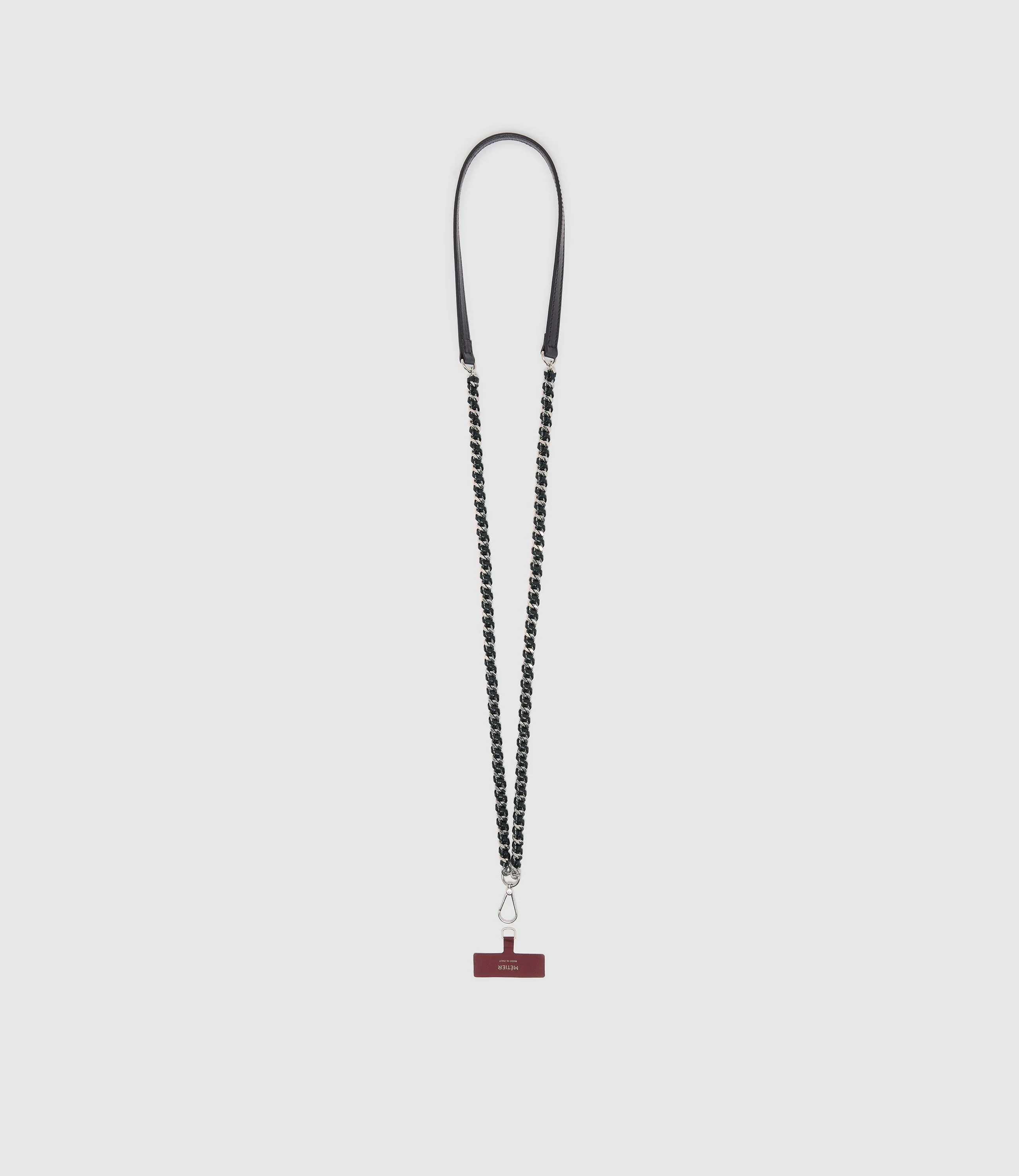Metier - Crossbody Chain Phone Strap Elvis Black with Silver - Image 2