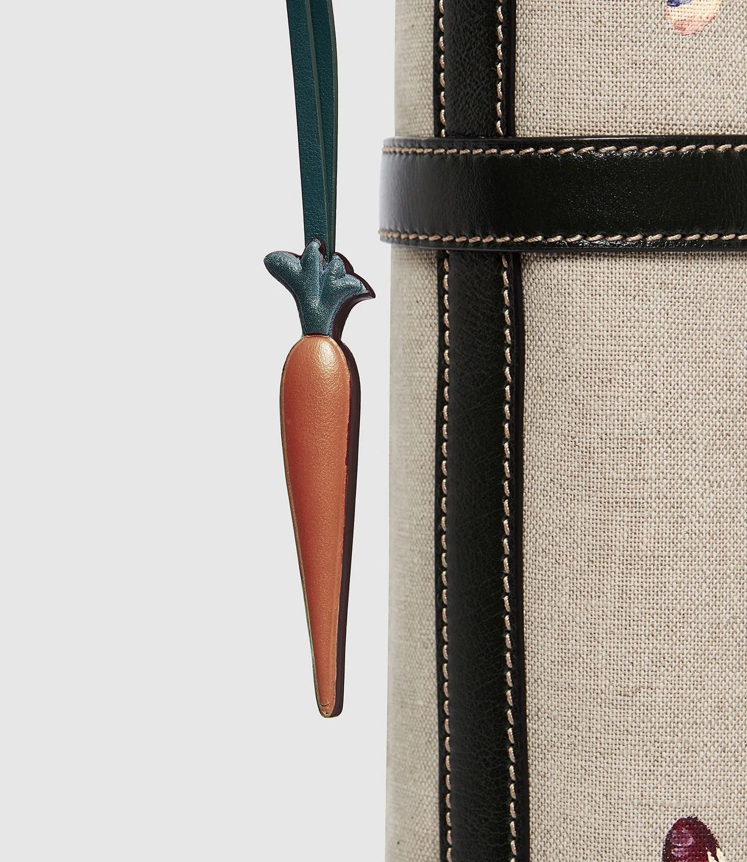 Metier - Métier x Gohar World Carrot Charm Smooth Calfskin Orange with Dark Green - Image 2