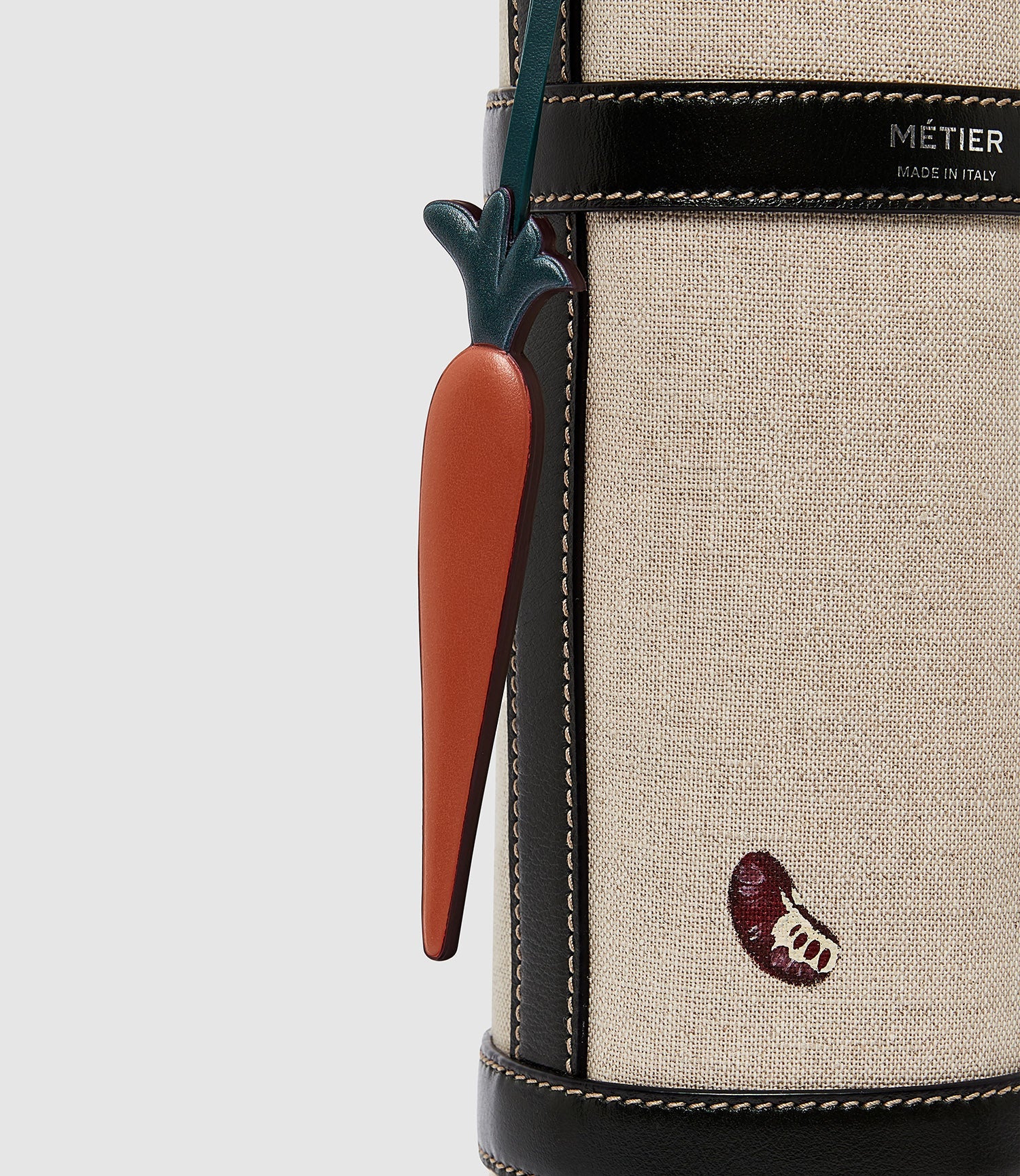 Metier - Métier x Gohar World Carrot Ornament Smooth Calfskin Orange with Dark Green - Image 2