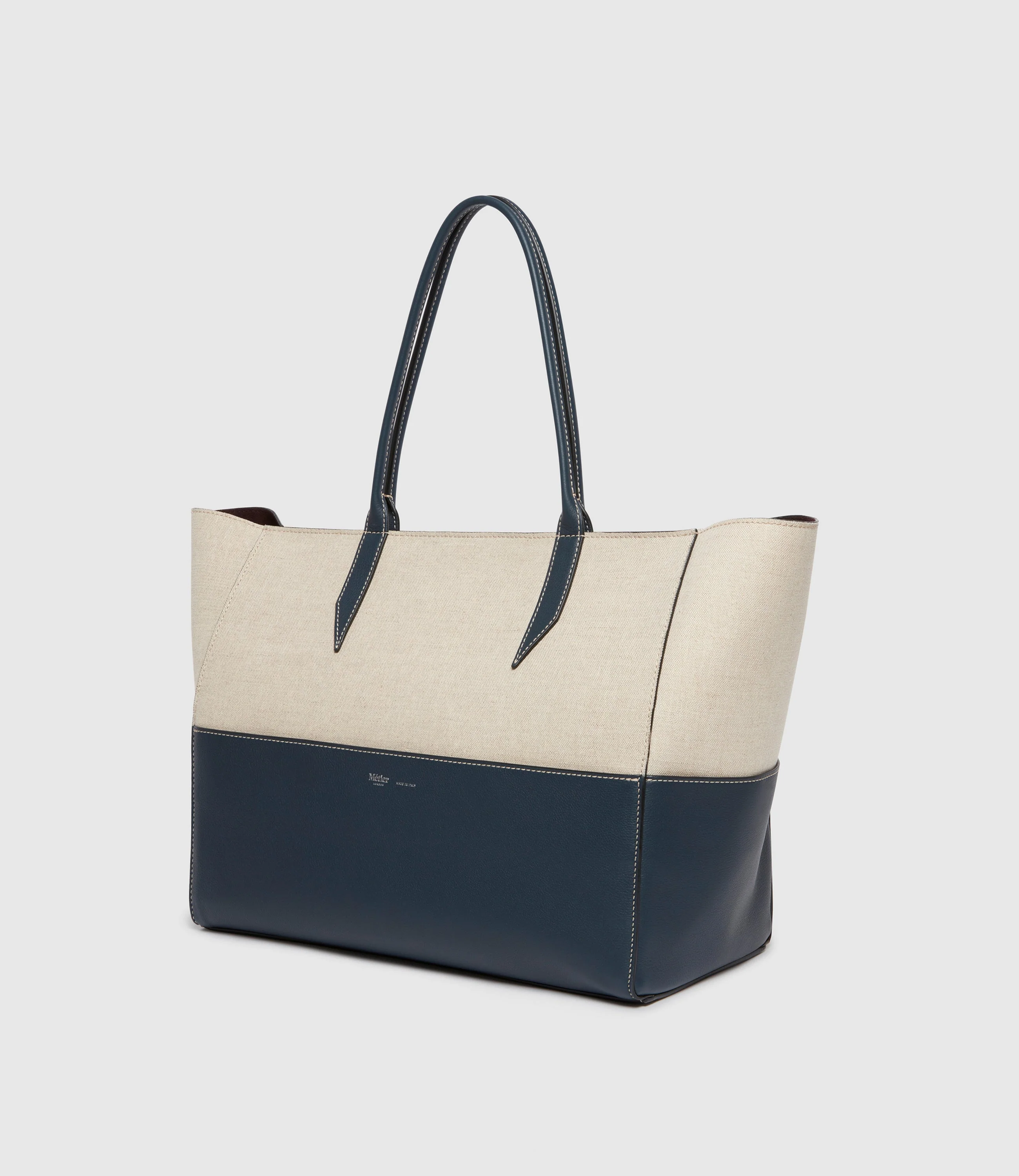 Metier - Incognito 36 Cabas Natural Linen Navy - Image 2