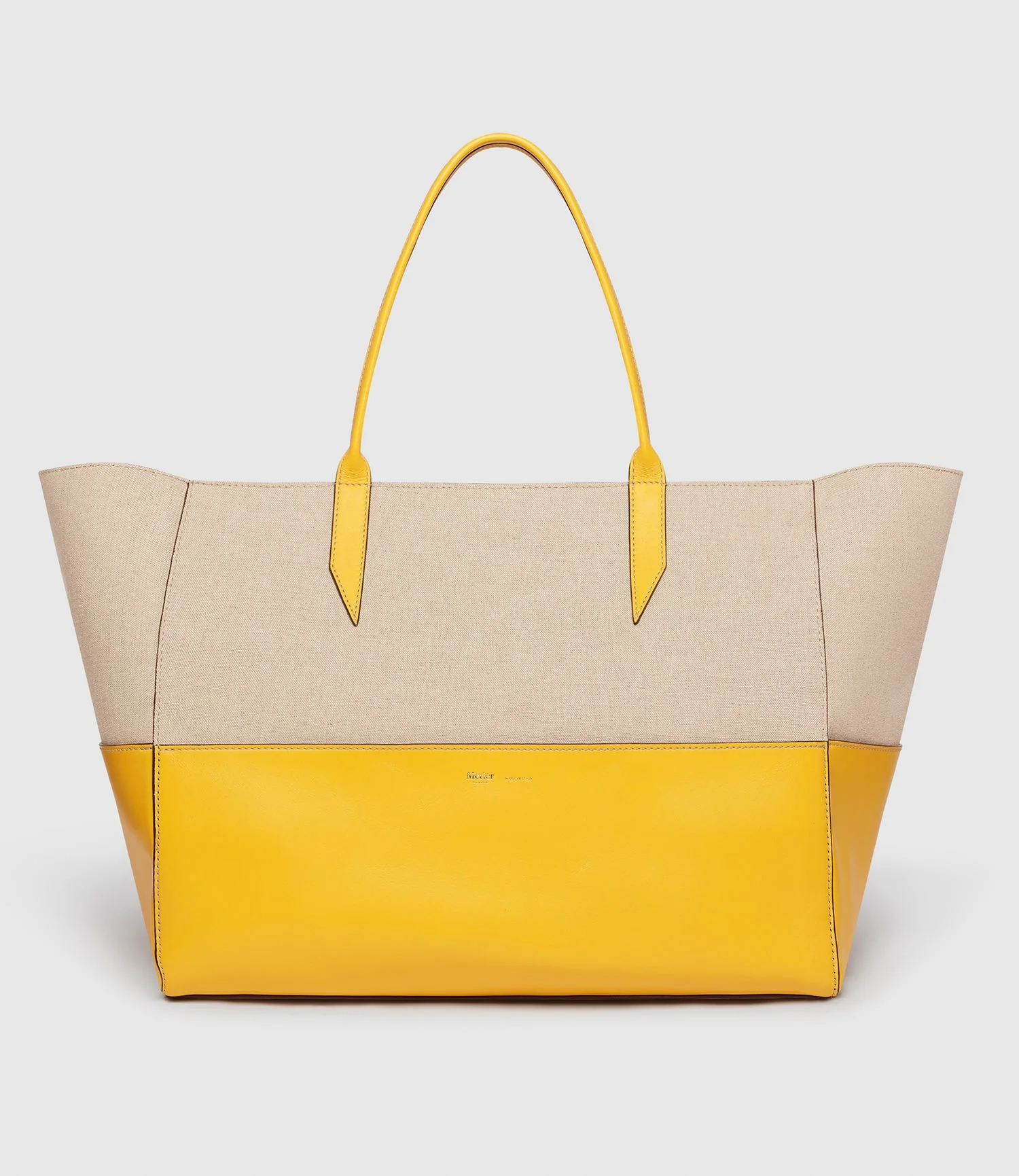 Metier - Incognito 42 Cabas Linen and Nappa Plongé Calfskin Izamal Yellow