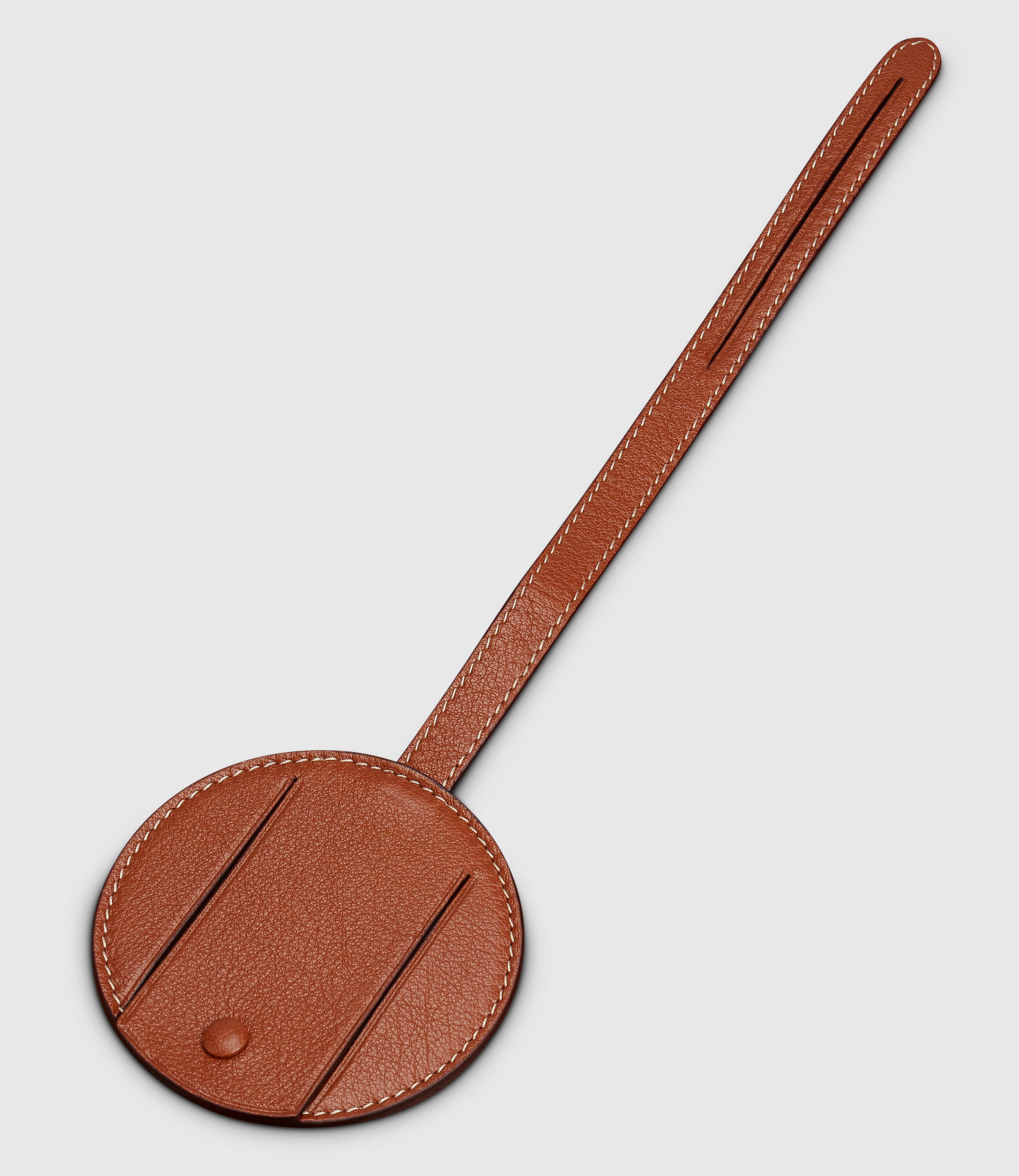 Metier - Métier Luggage Tag Buffalo Cognac with Salt Stitching - Image 2