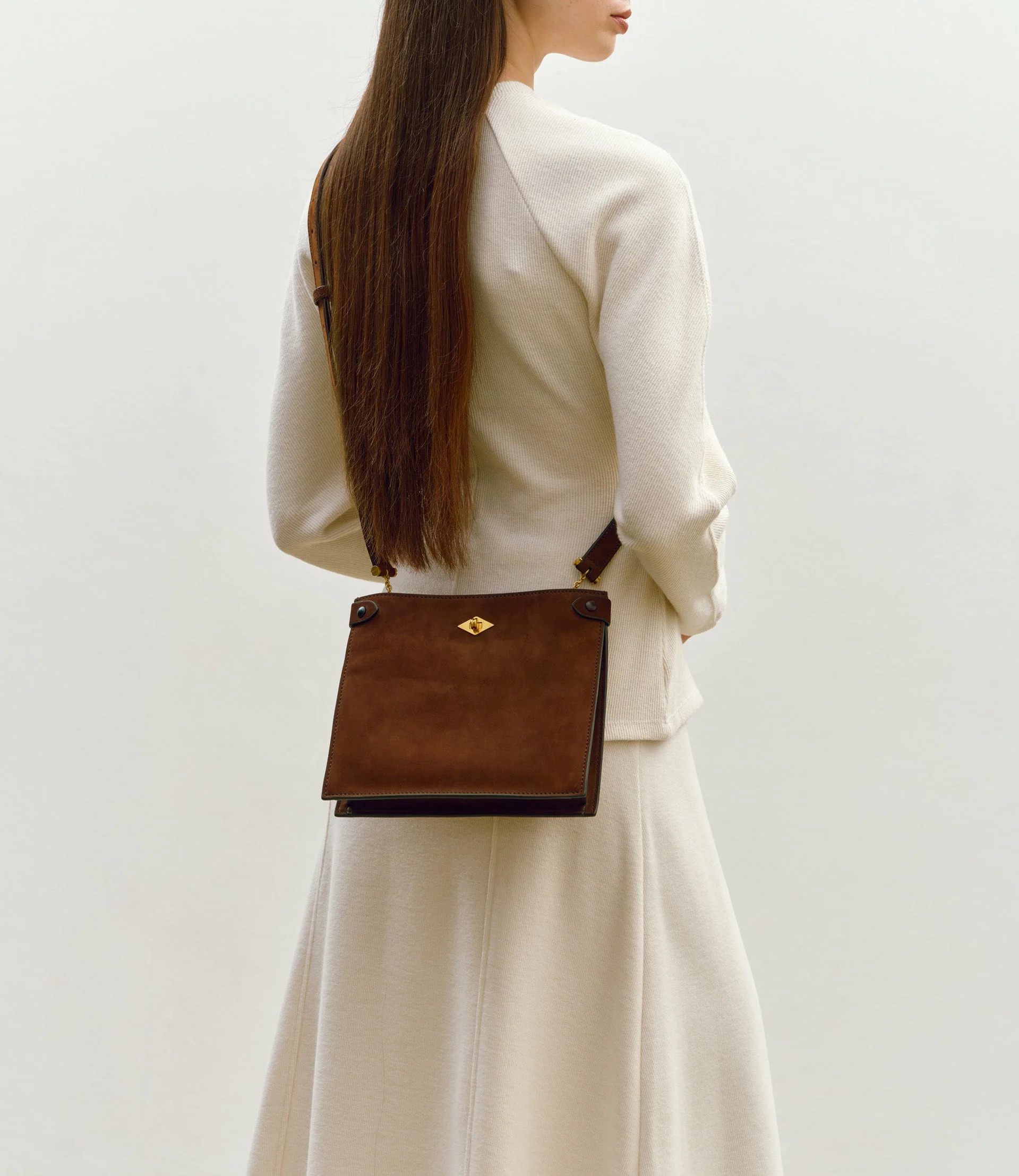 Metier - Stowaway Crossbody Nubuck Chestnut - Image 2