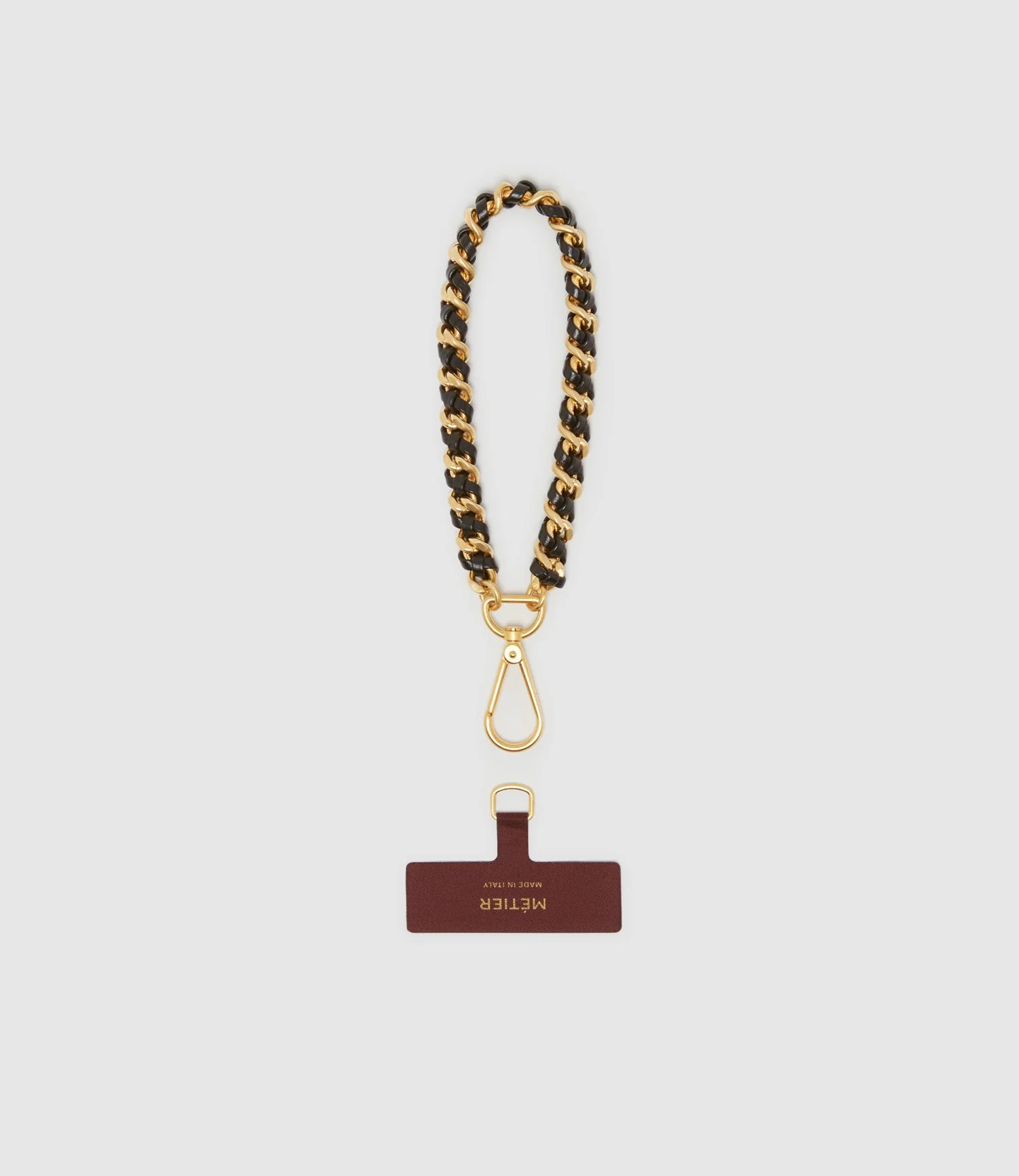 Metier - Wristlet Chain Strap Elvis Black with Gold Hardware - Image 2