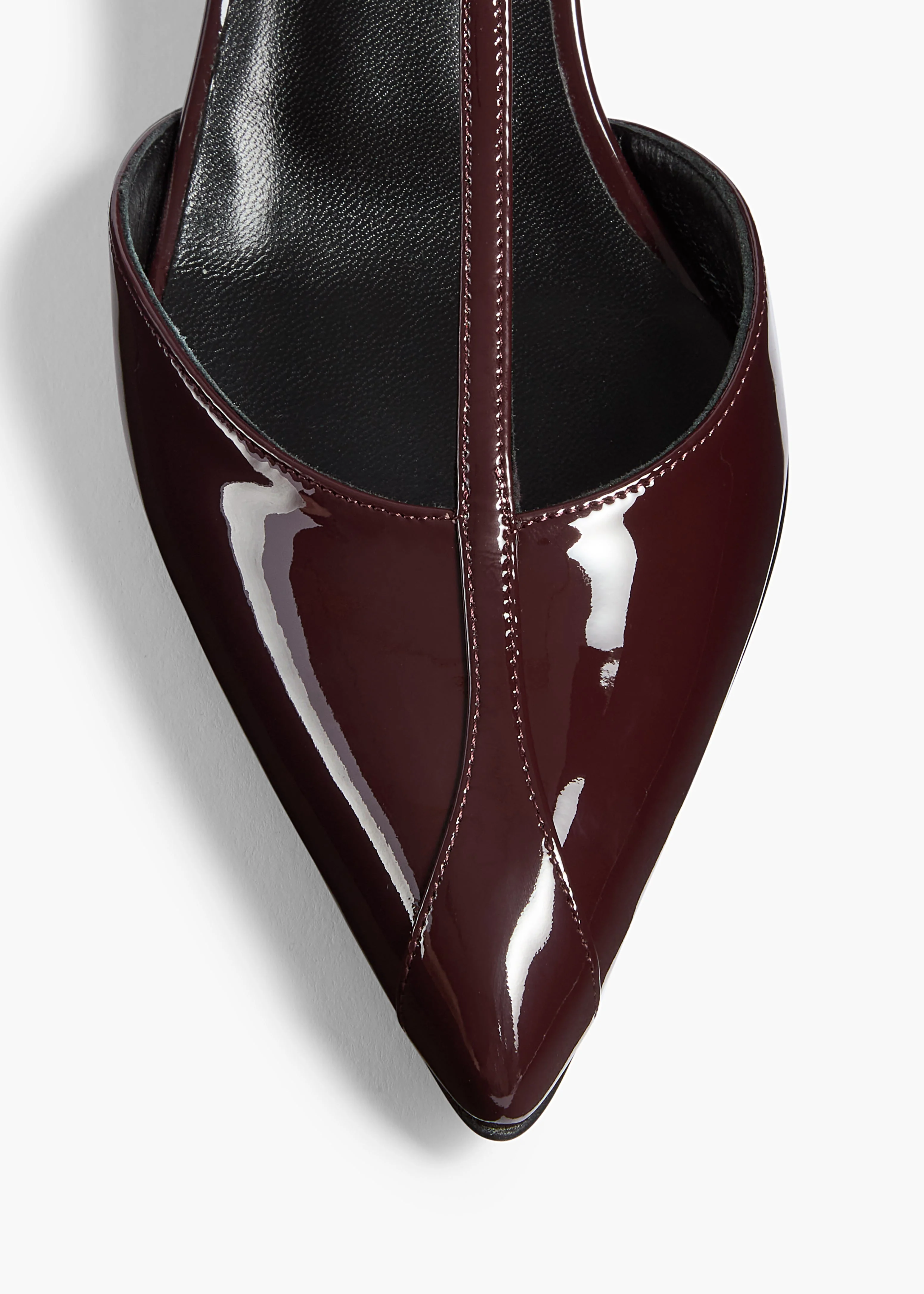 Khaite - Mia Pump in Bordeaux Patent Leather - Image 10