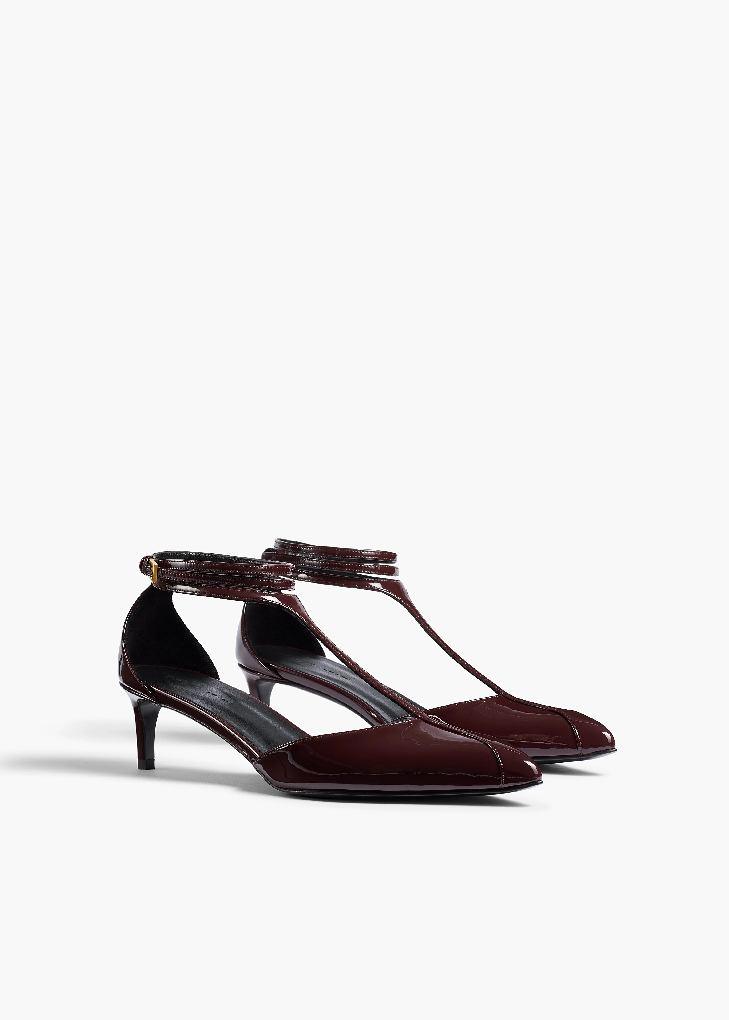 Khaite - Mia Pump in Bordeaux Patent Leather - Image 8