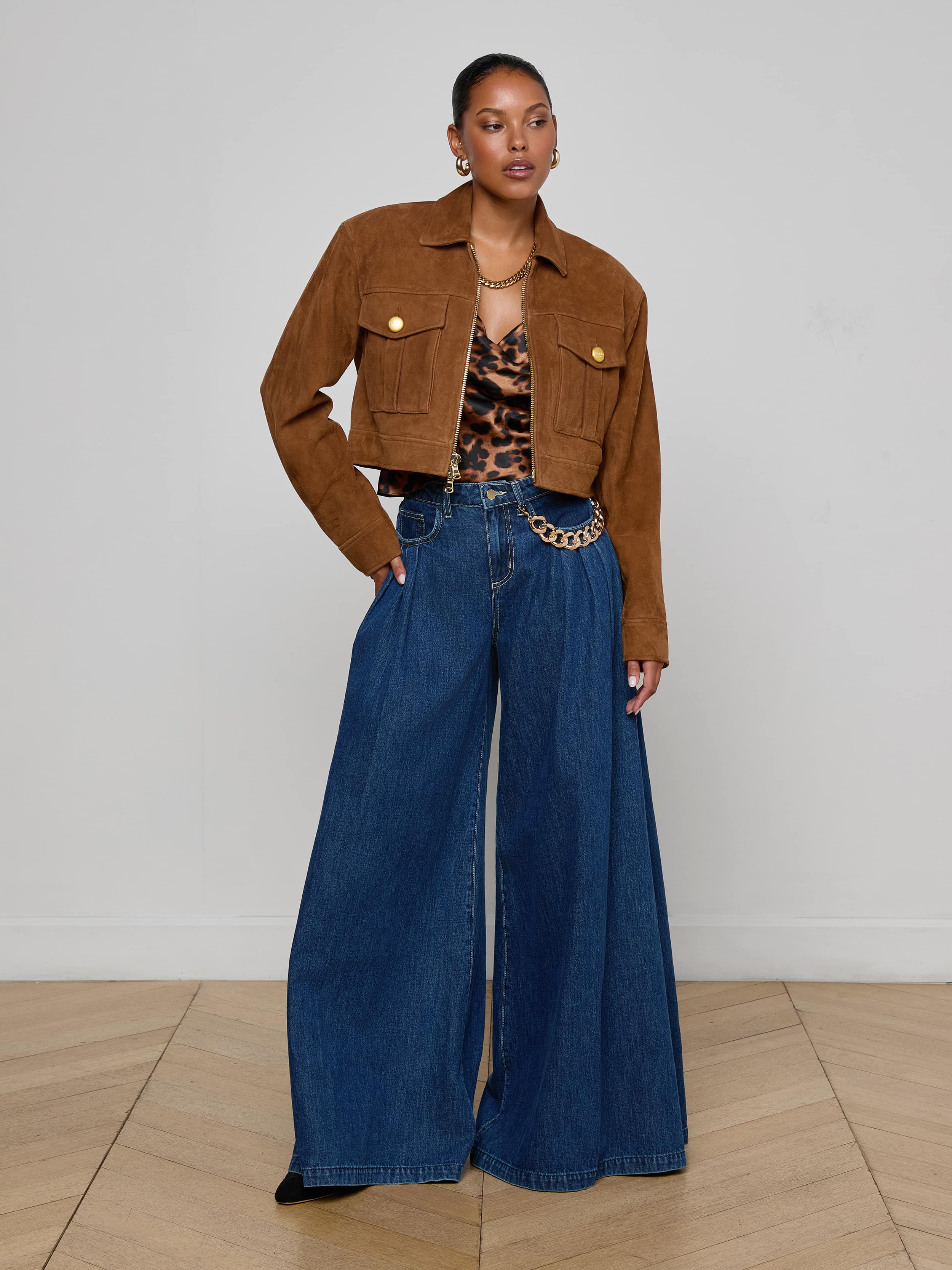 L'AGENCE - Micah Oversized Suede Jacket - Image 15