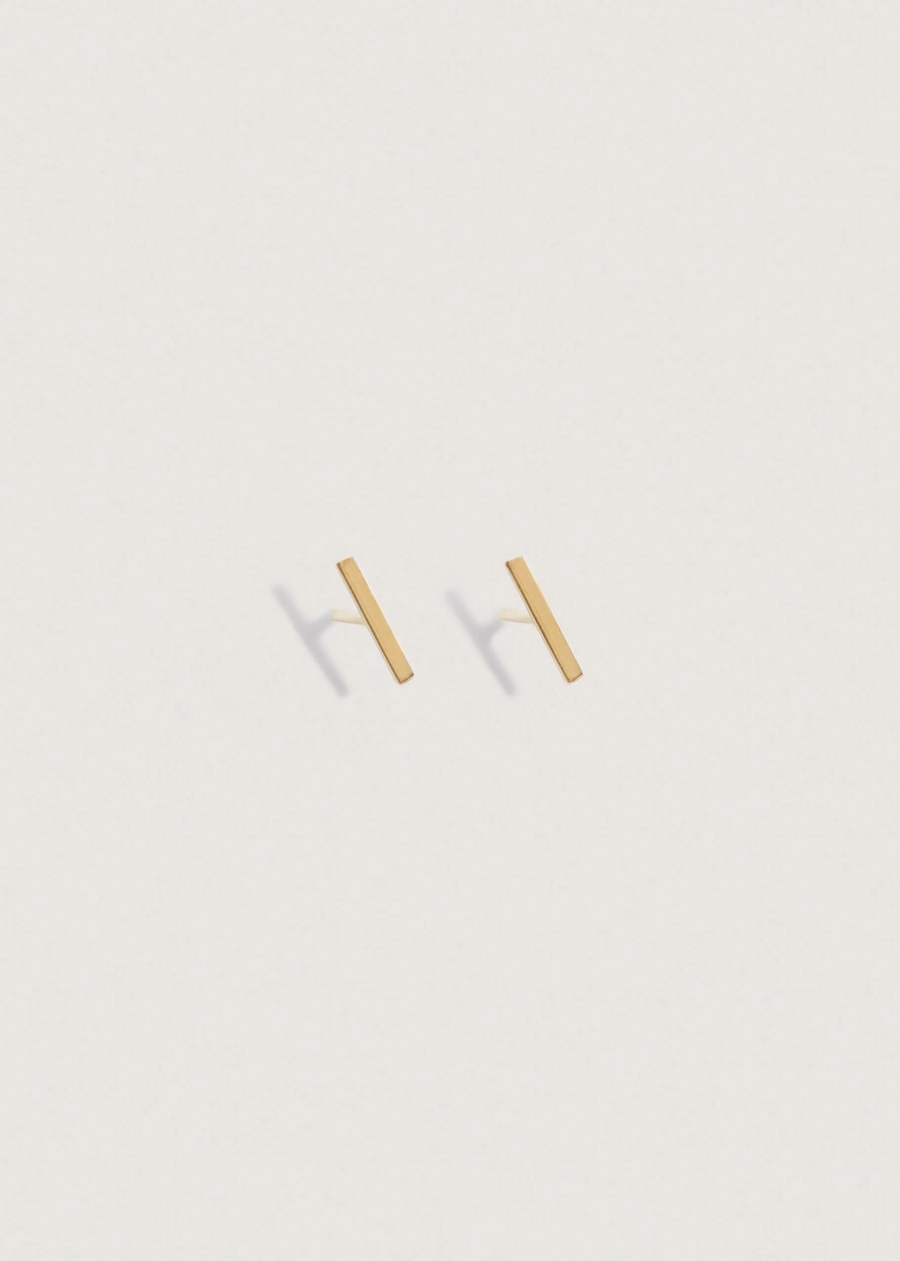 Kinn - Micro Bar Stud & Petite Huggie Earring Stack - Image 3