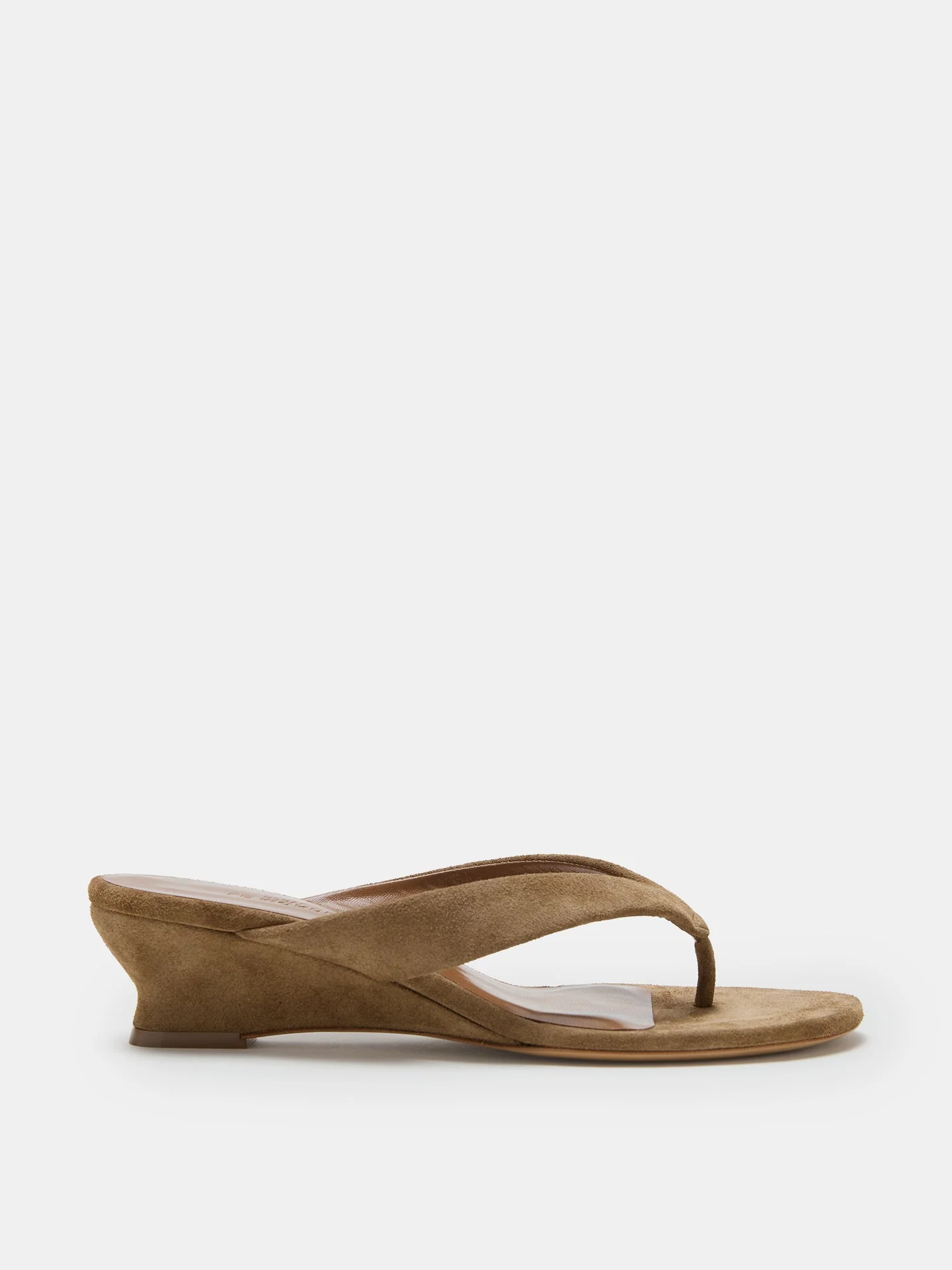 Le Monde Beryl - Micro Wedge Thong / Taupe Suede