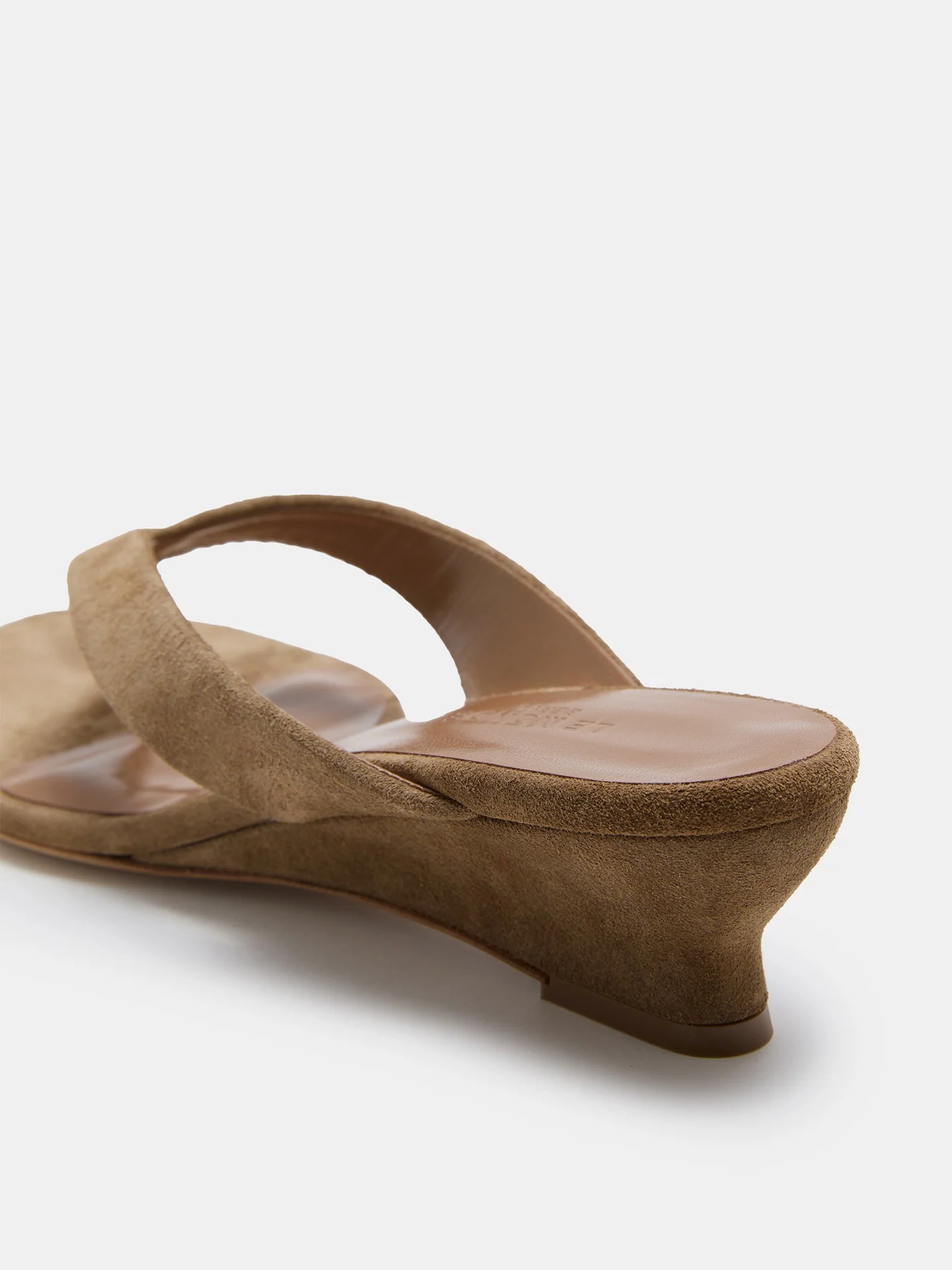 Le Monde Beryl - Micro Wedge Thong / Taupe Suede - Image 4