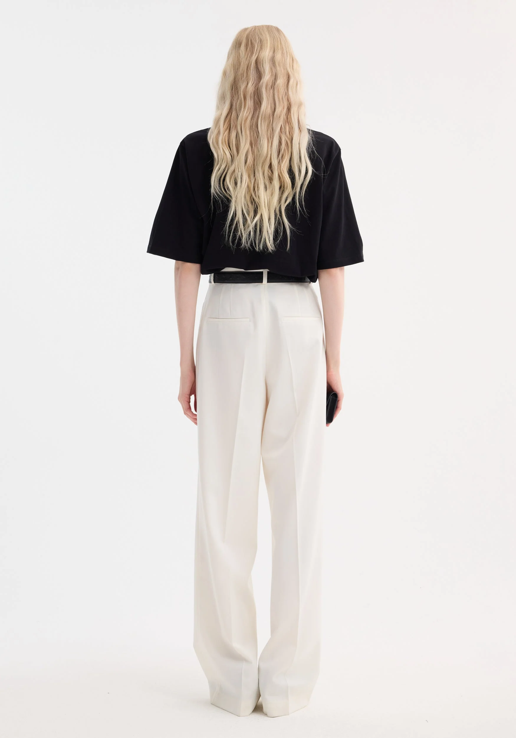 ROHE - Mid - waist tailored trousers | off white - Image 5