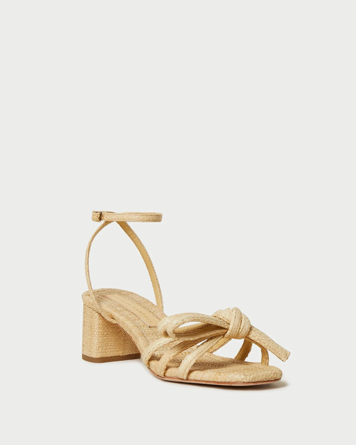Loeffler Randall - Mikel Natural Bow Mid - Heel Sandal - Image 4