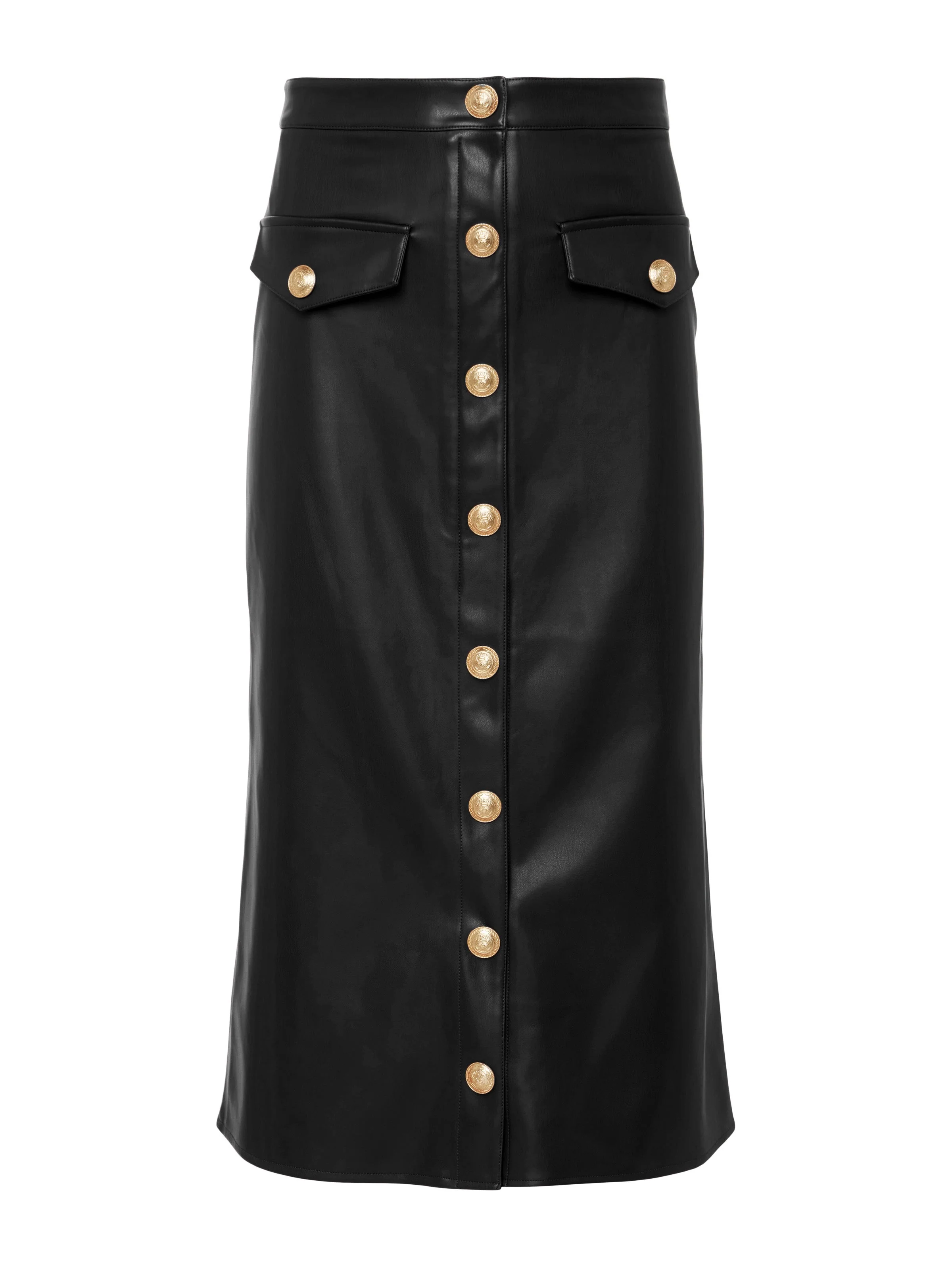 L'AGENCE - Milann Vegan Leather Skirt - Image 12