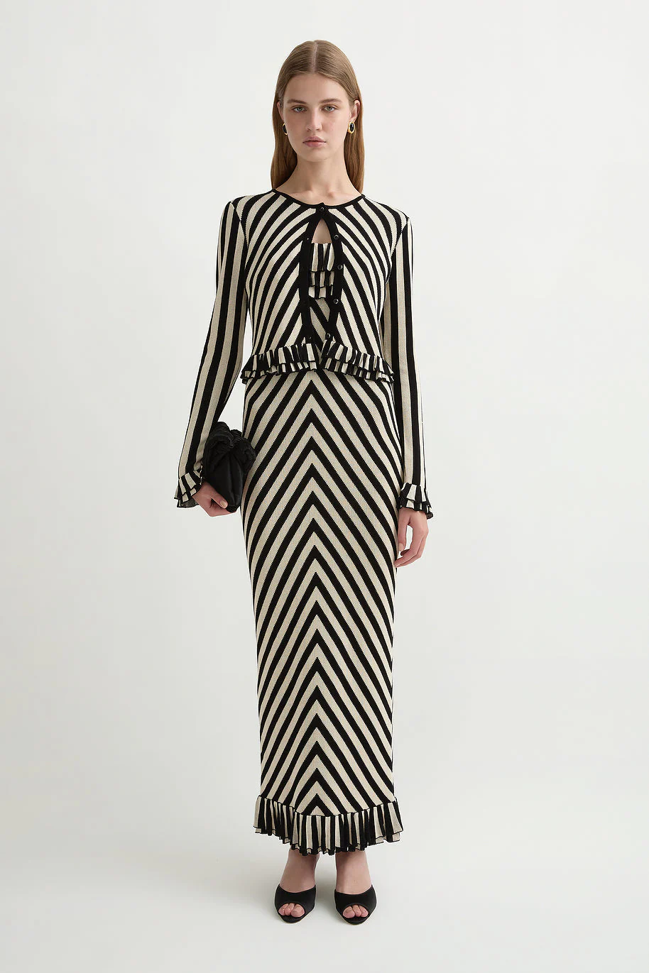 Posse - MILES DRESS - CREAM & BLACK - Image 7