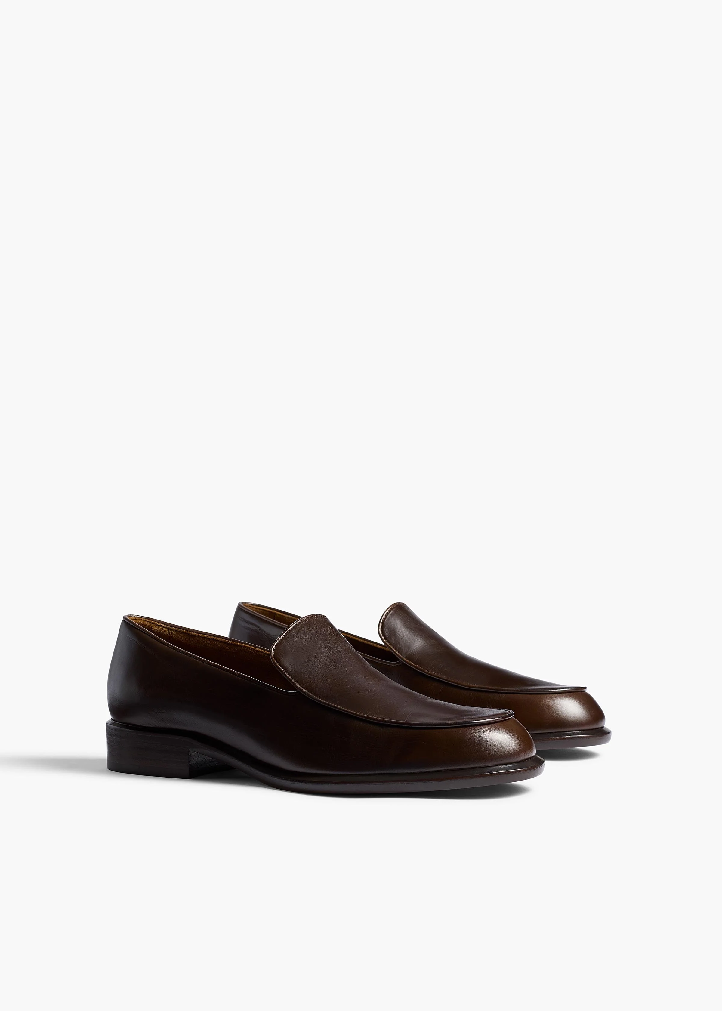 Khaite - Miles Loafer in Vintage Brown Leather - Image 7