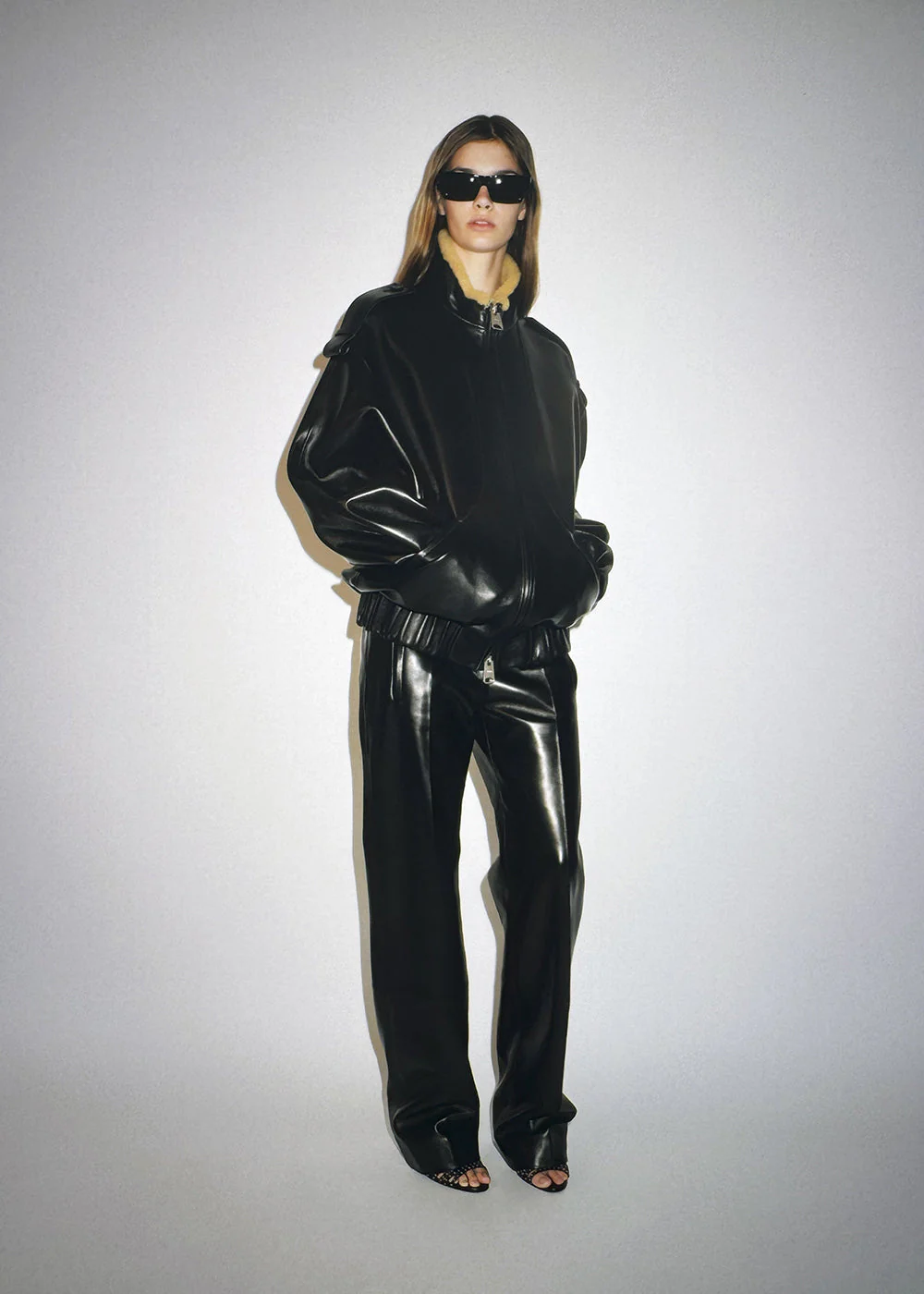 Khaite - Miles Pant in Black Leather - Image 7