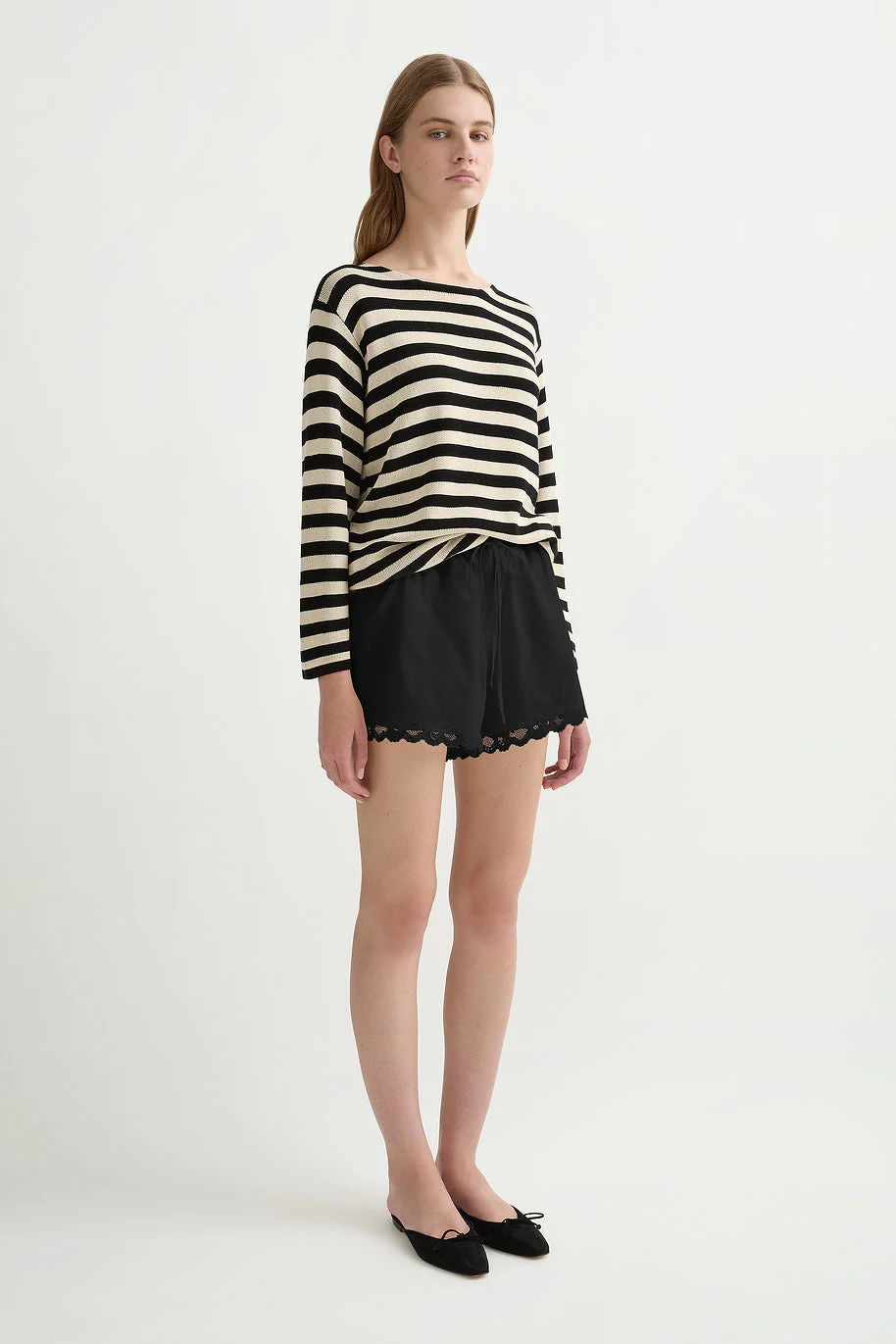 Posse - MILES TOP - CREAM & BLACK - Image 8