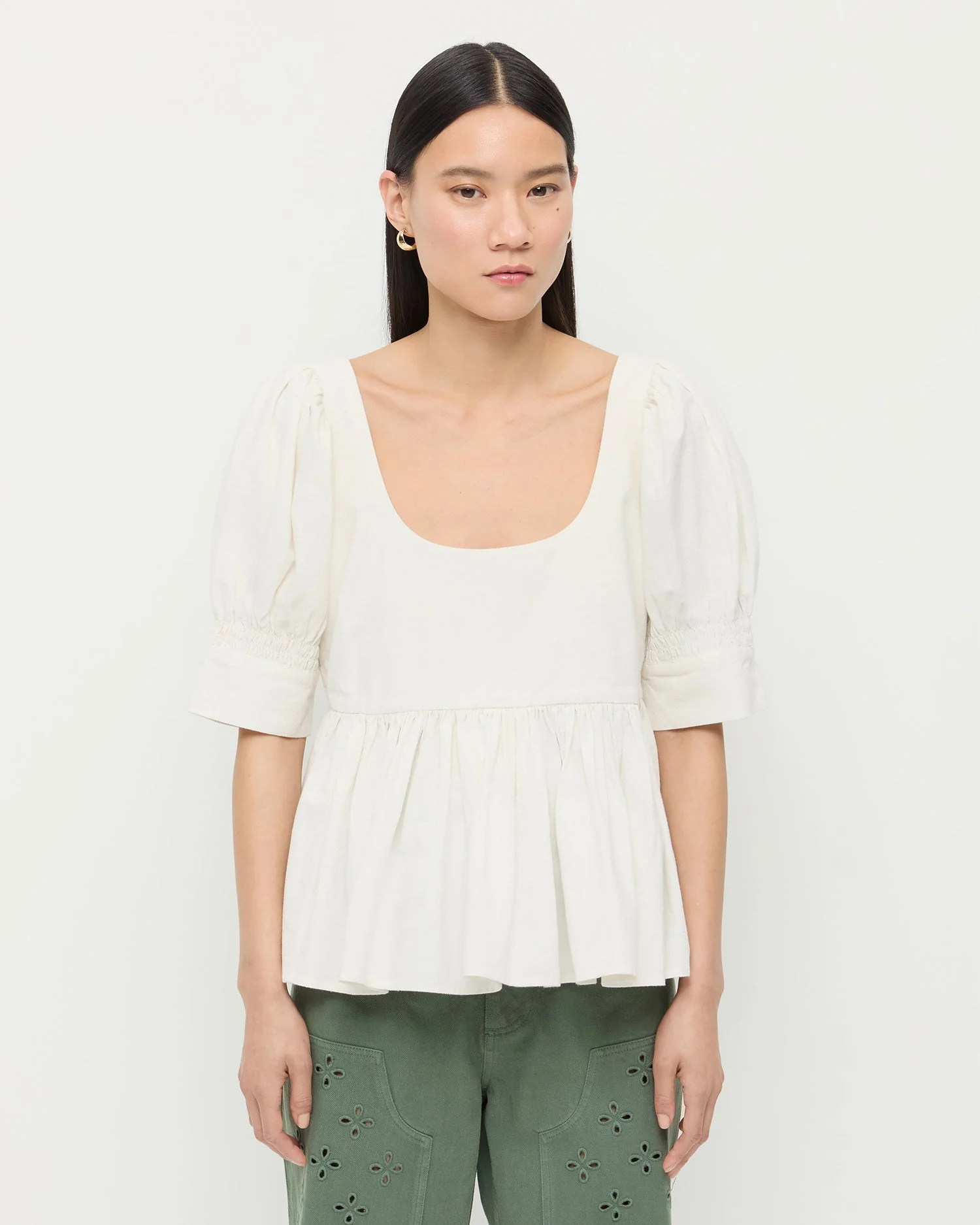 Loeffler Randall - Milly Puff - Sleeve Top
