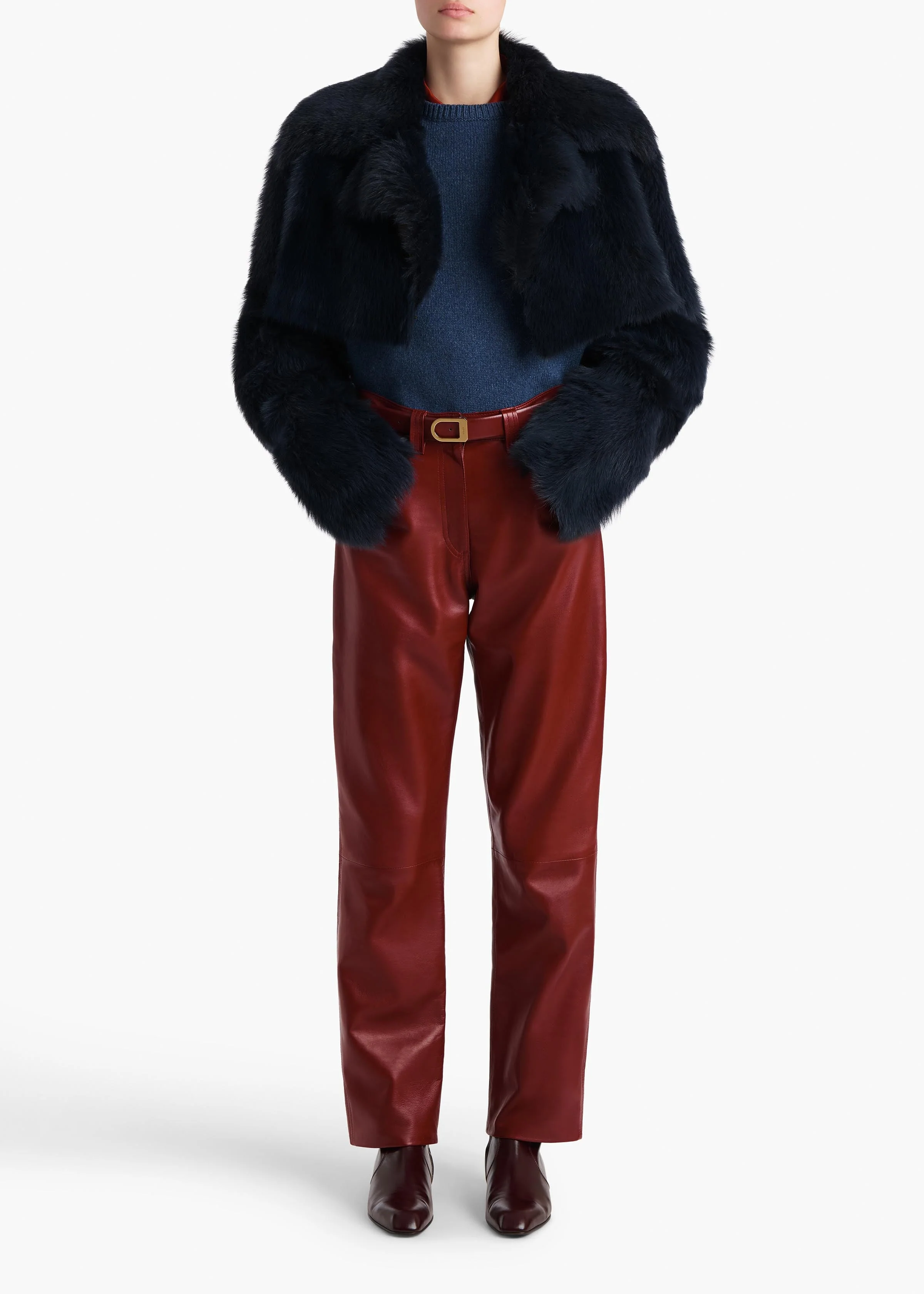 Khaite - Milo Sweater in Indigo - Image 10