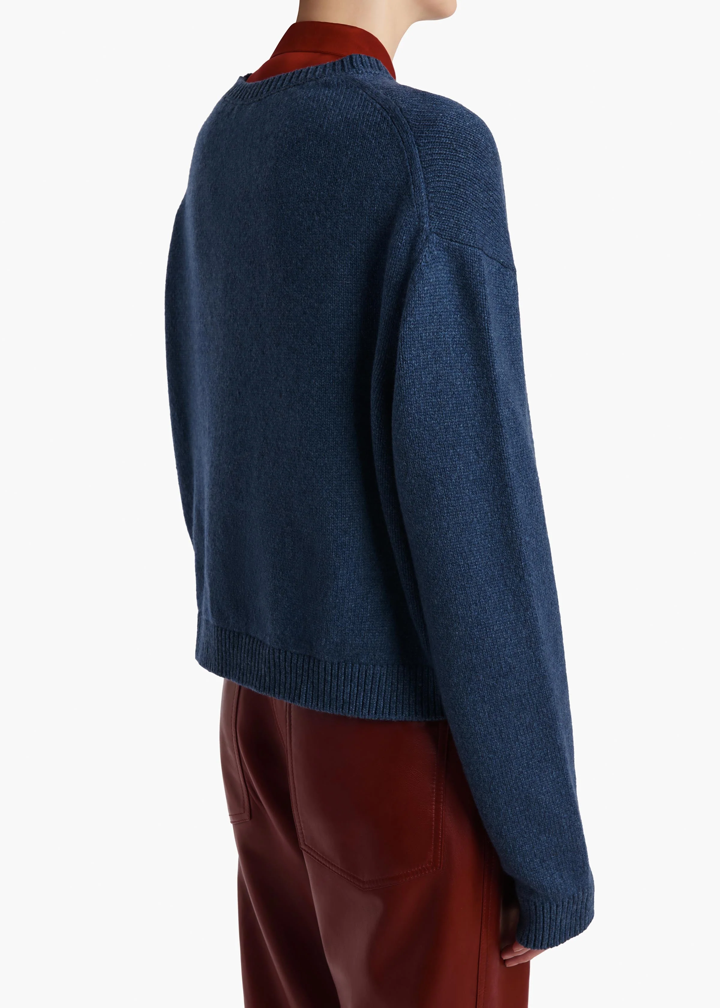 Khaite - Milo Sweater in Indigo - Image 12