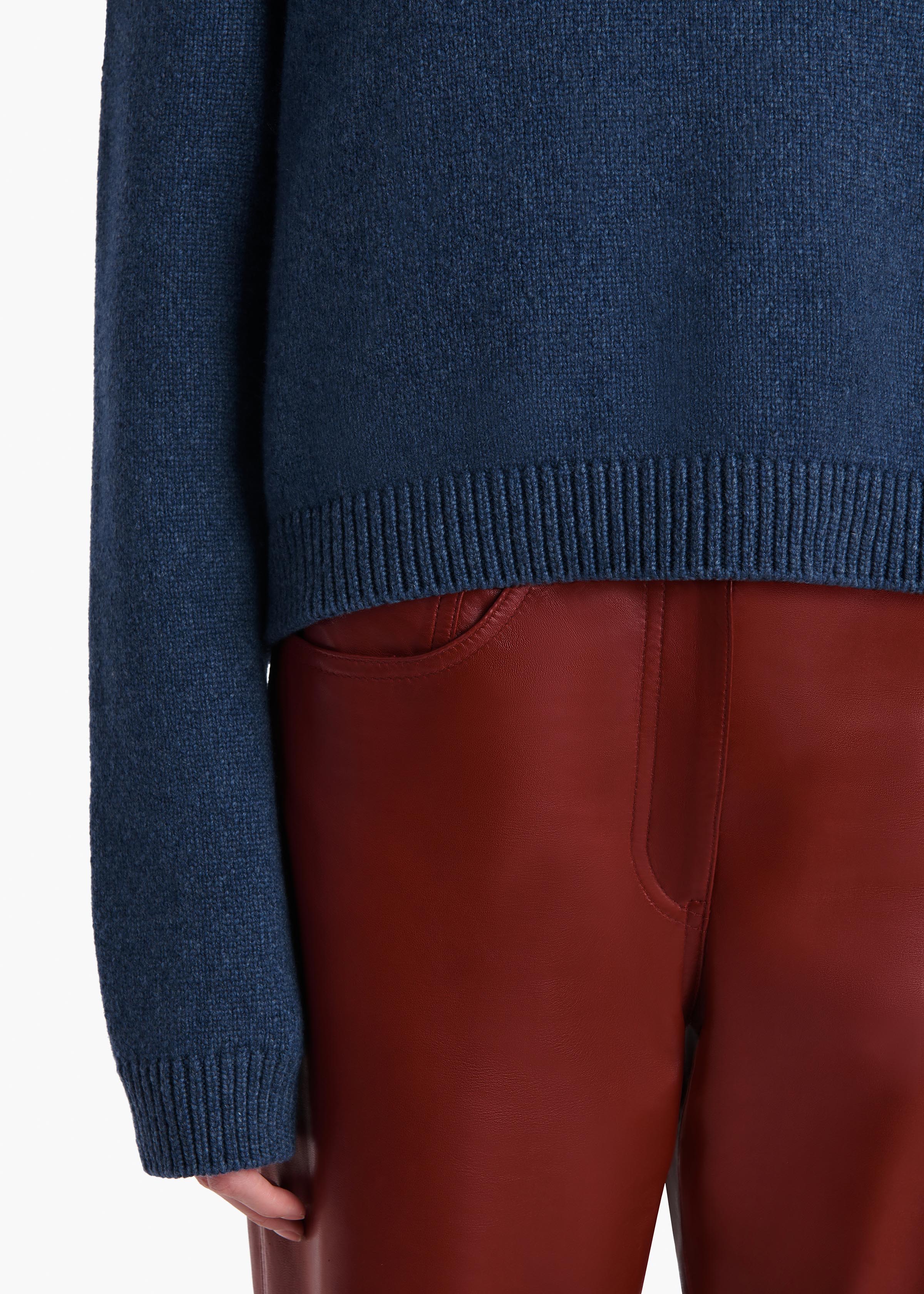 Khaite - Milo Sweater in Indigo - Image 13