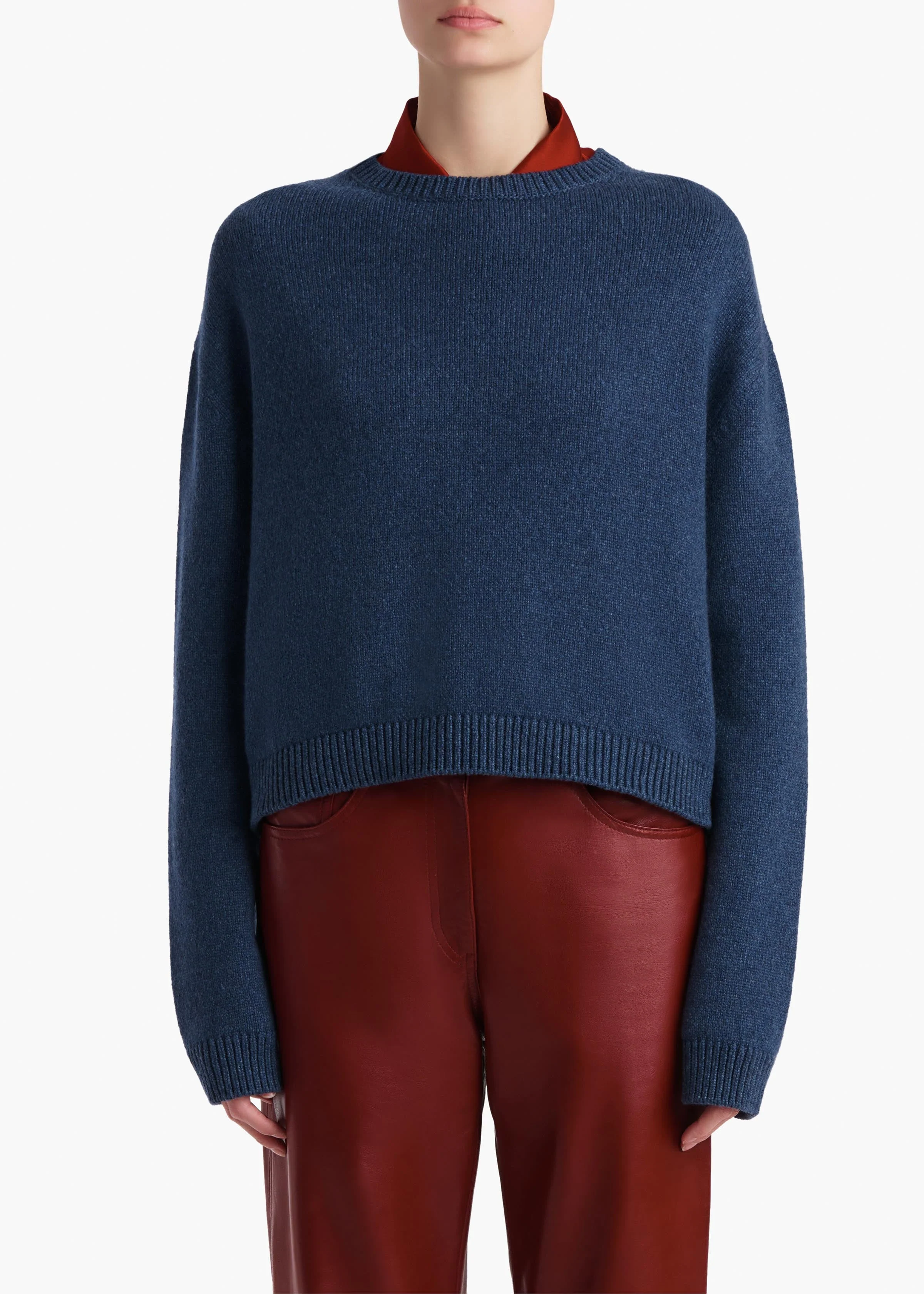 Khaite - Milo Sweater in Indigo - Image 2