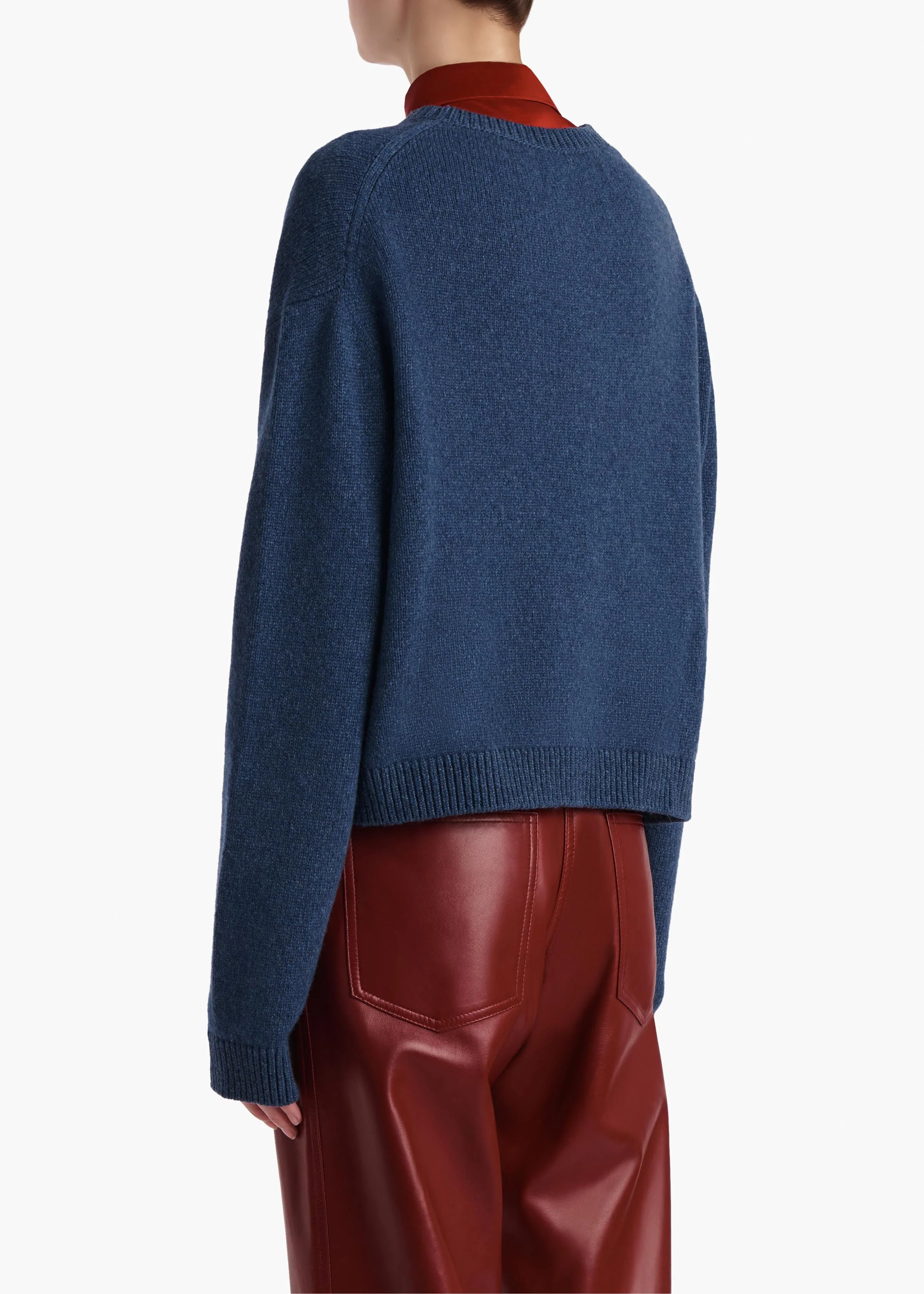 Khaite - Milo Sweater in Indigo - Image 4